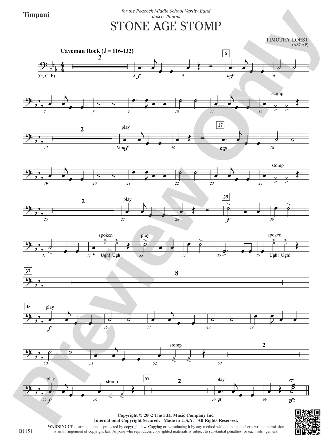 Stone Age Stomp: Timpani