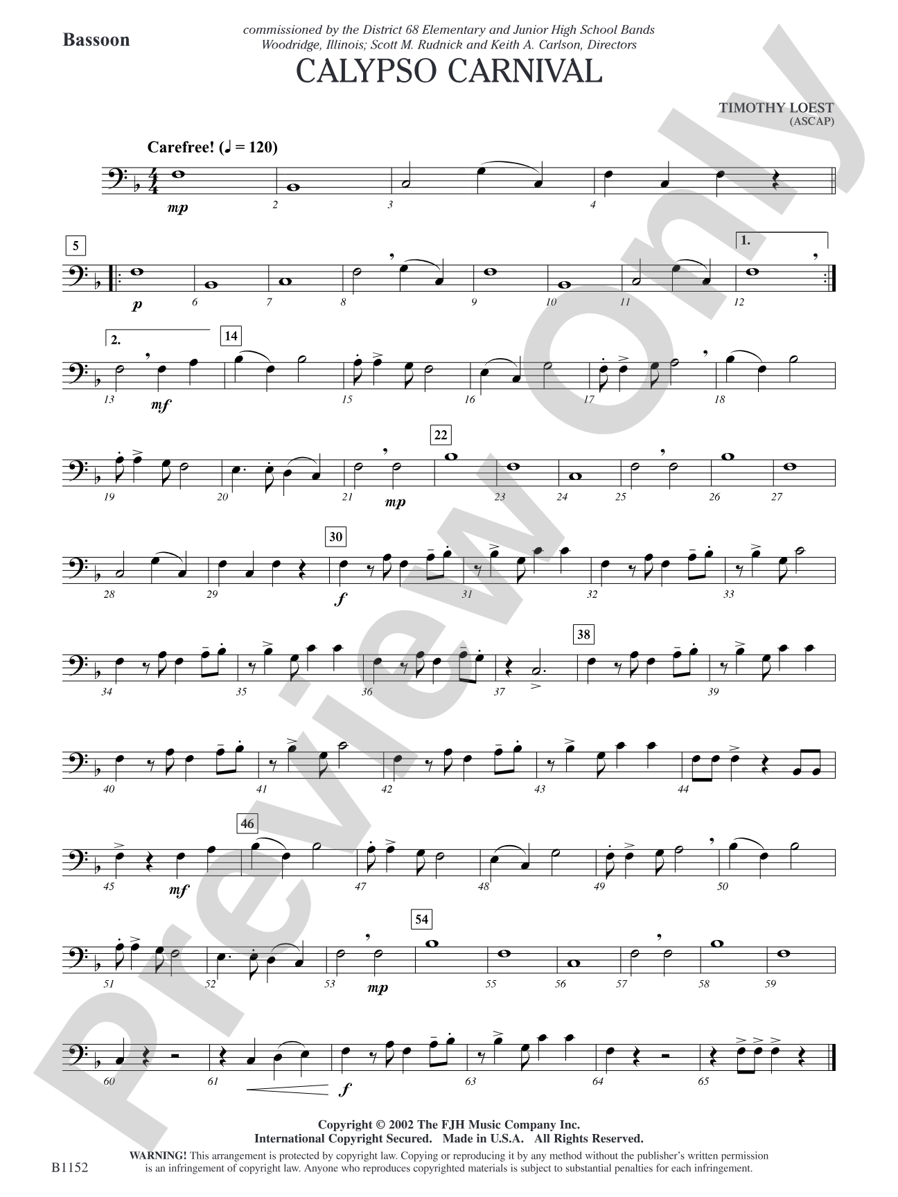 Calypso Carnival: Bassoon
