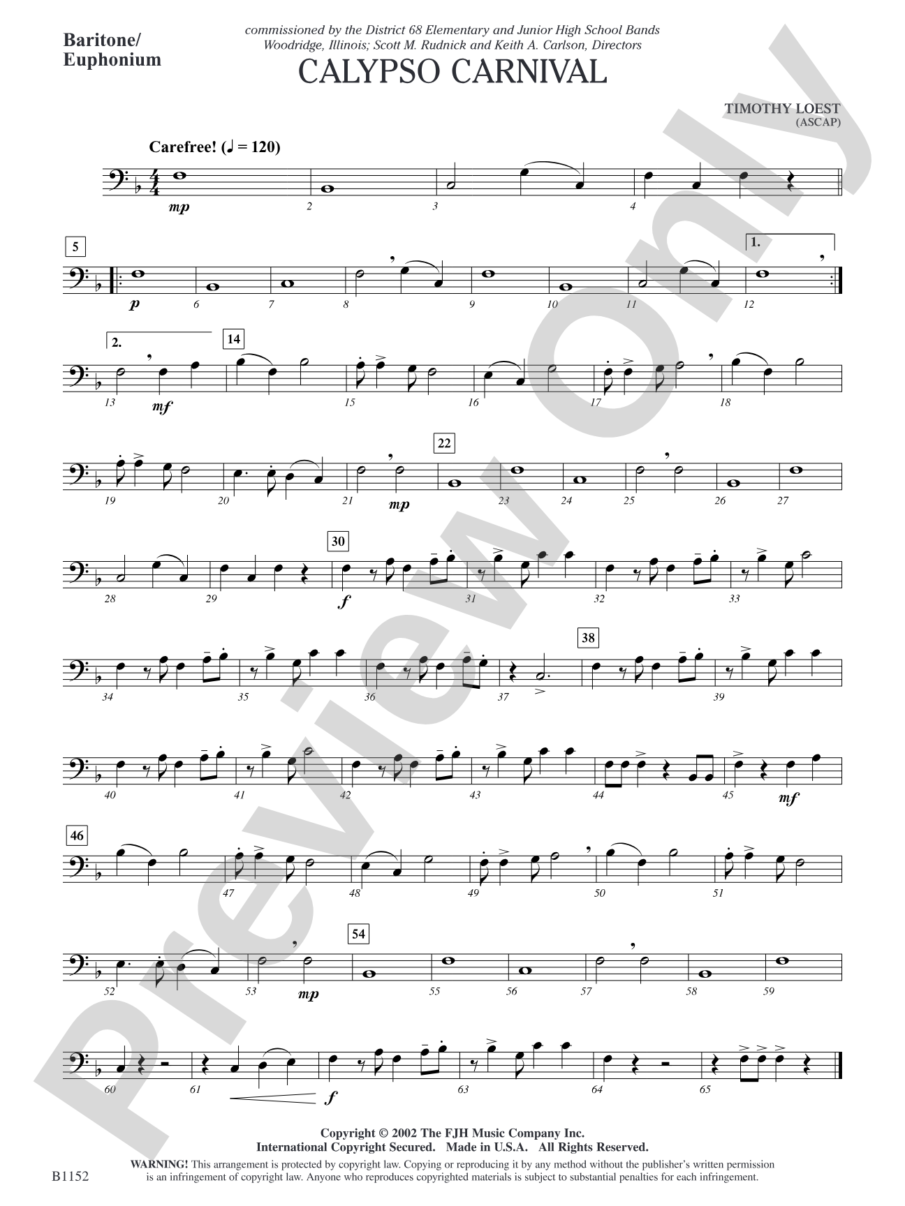 Calypso Carnival: Baritone/Euphonium