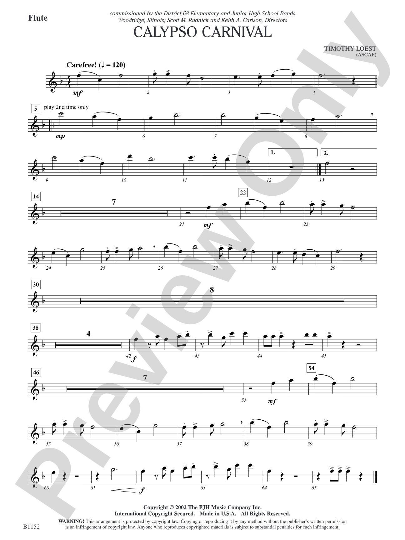 Calypso Carnival: Flute