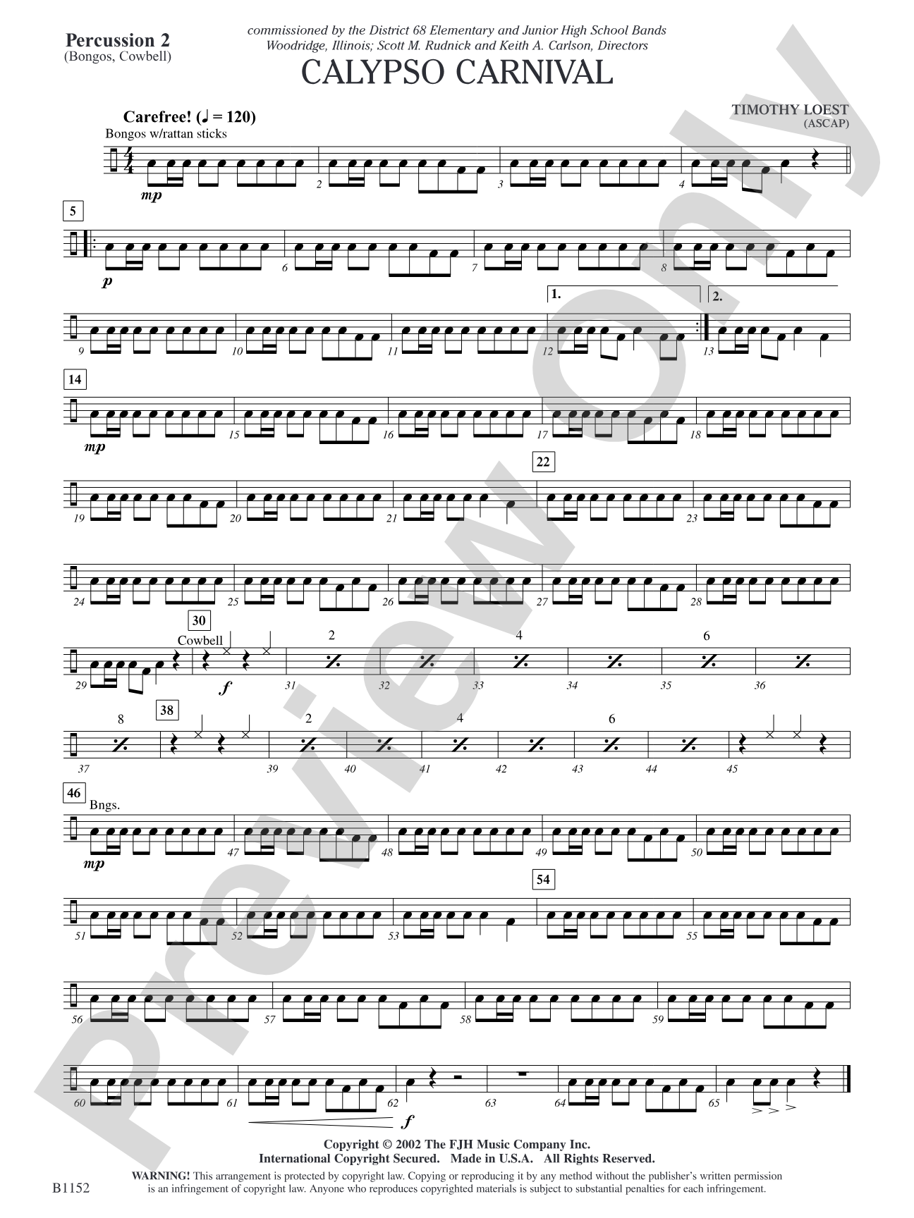 Calypso Carnival: Percussion 2