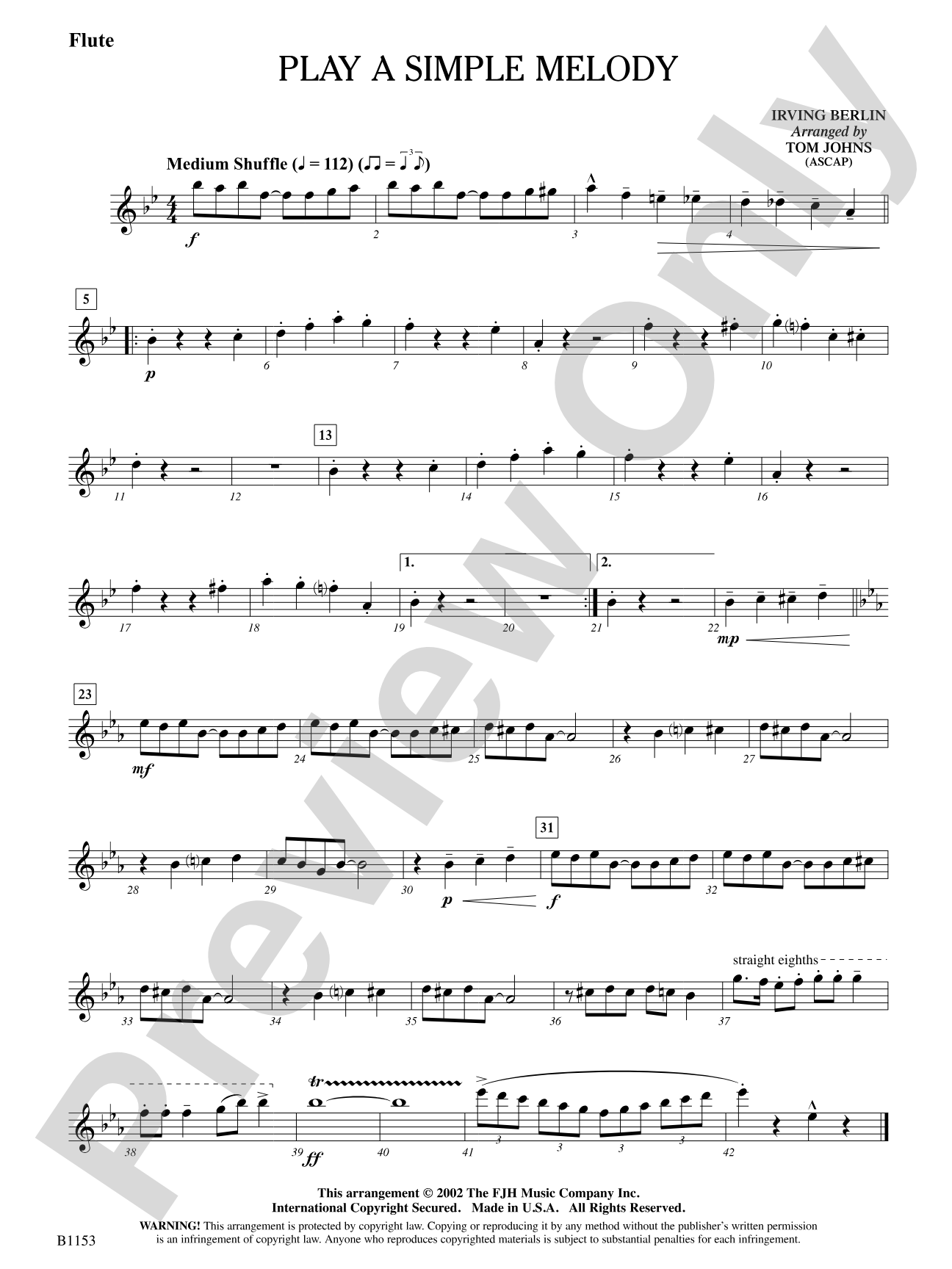 Play a Simple Melody: Flute