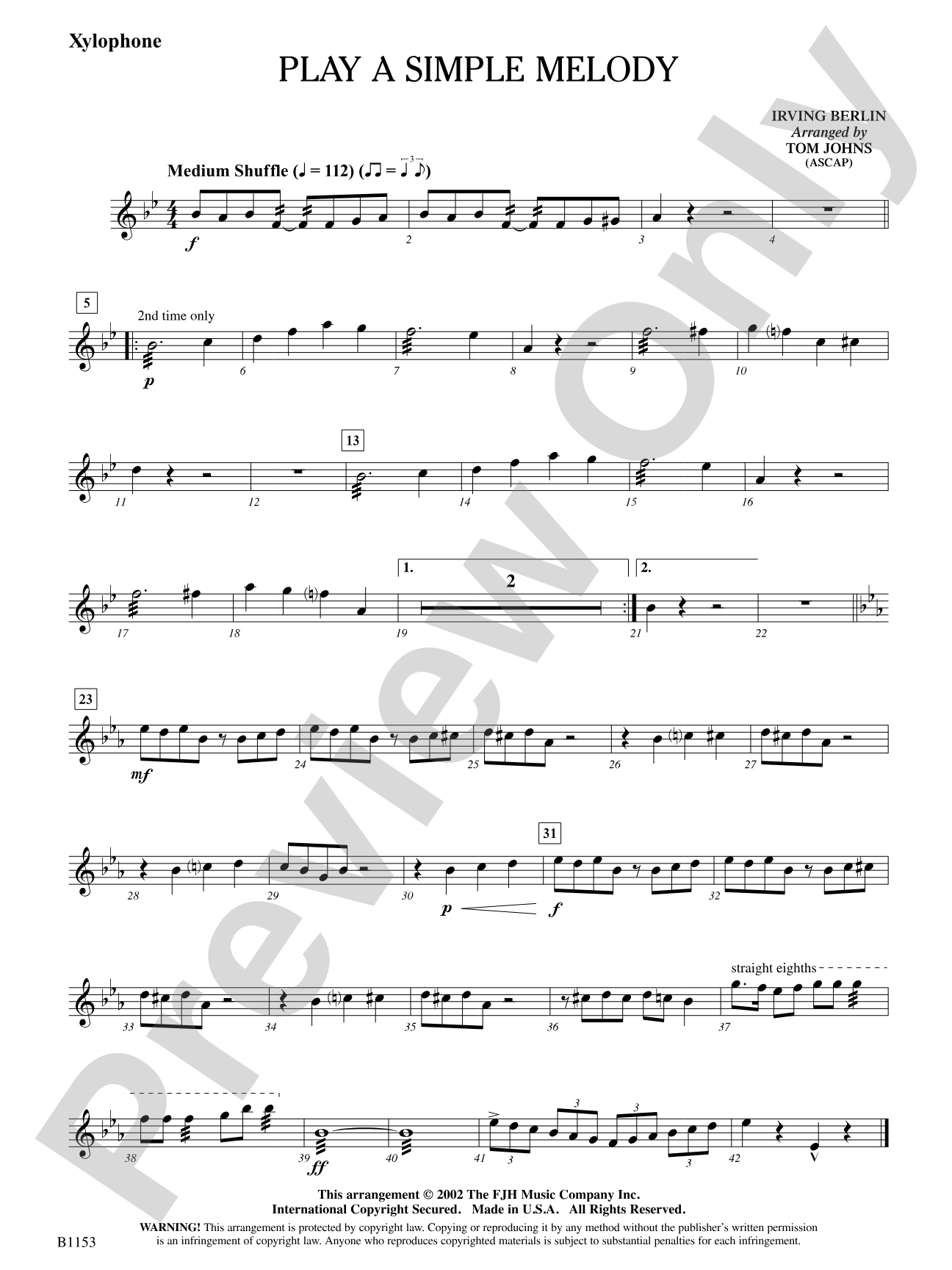 Play a Simple Melody: Xylophone
