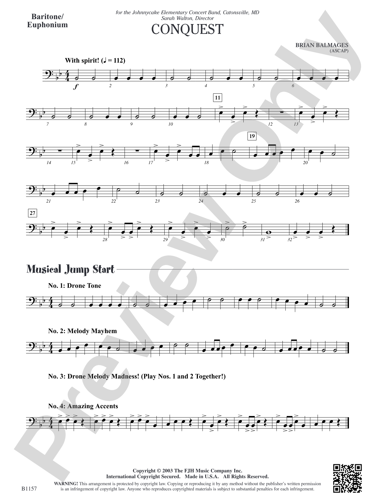 Conquest: Baritone/Euphonium