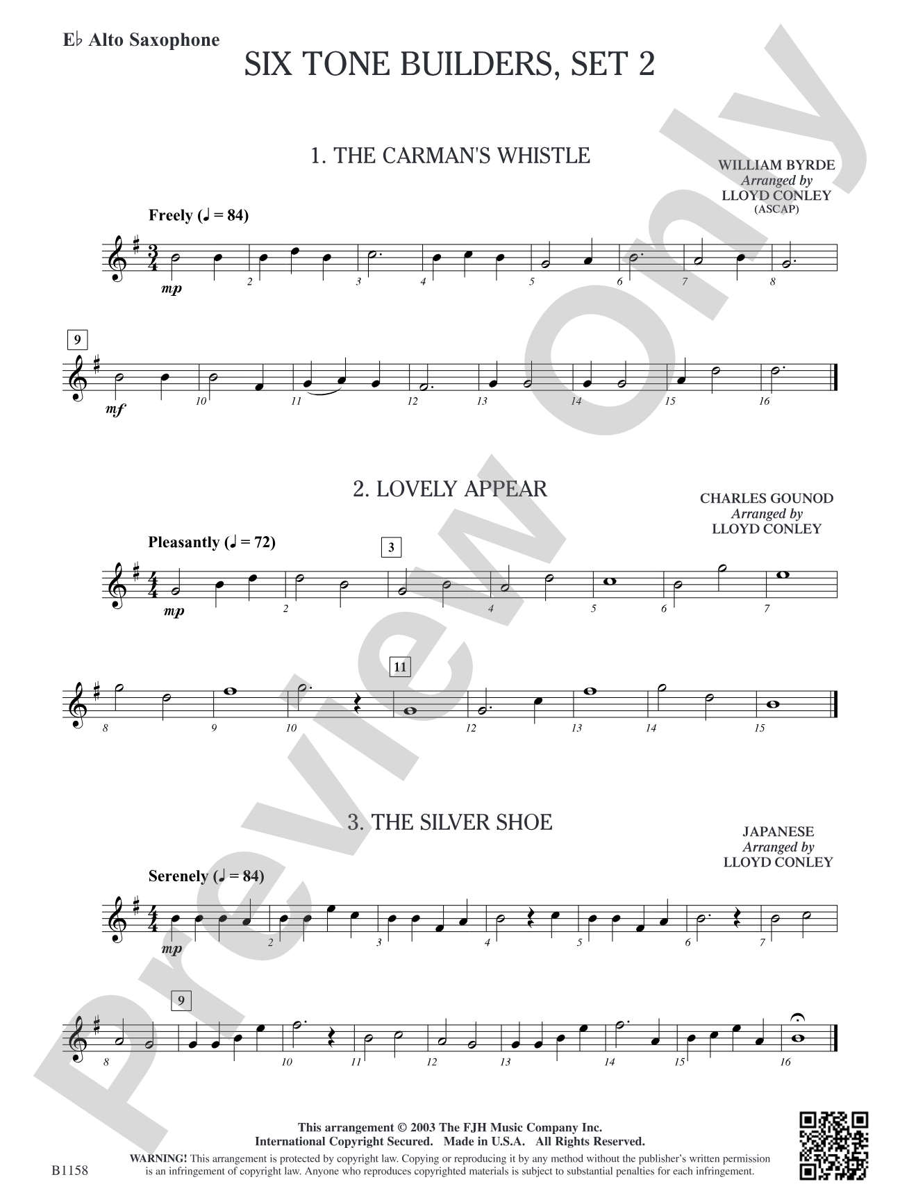 Six Tone Builders, Set 2: E-flat Alto Saxophone