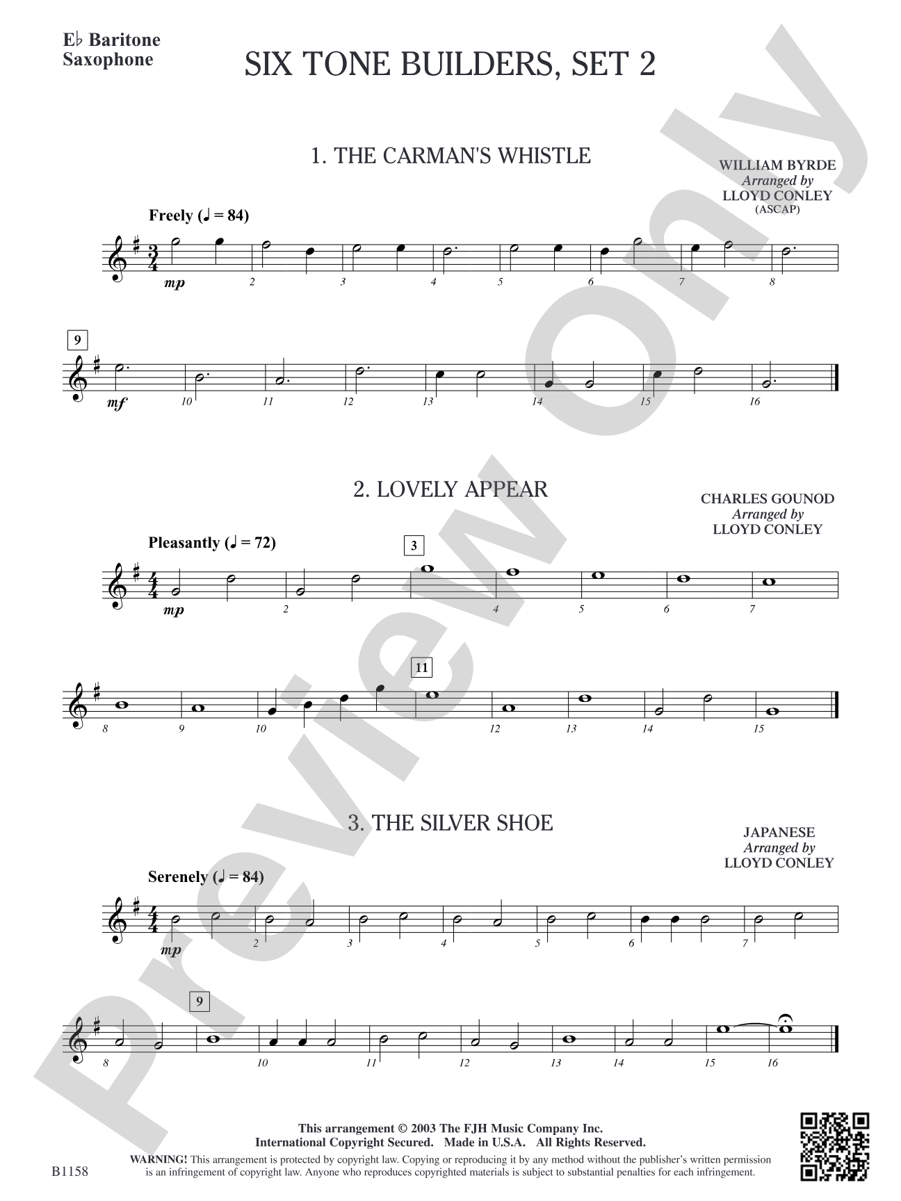 Six Tone Builders, Set 2: E-flat Baritone Saxophone