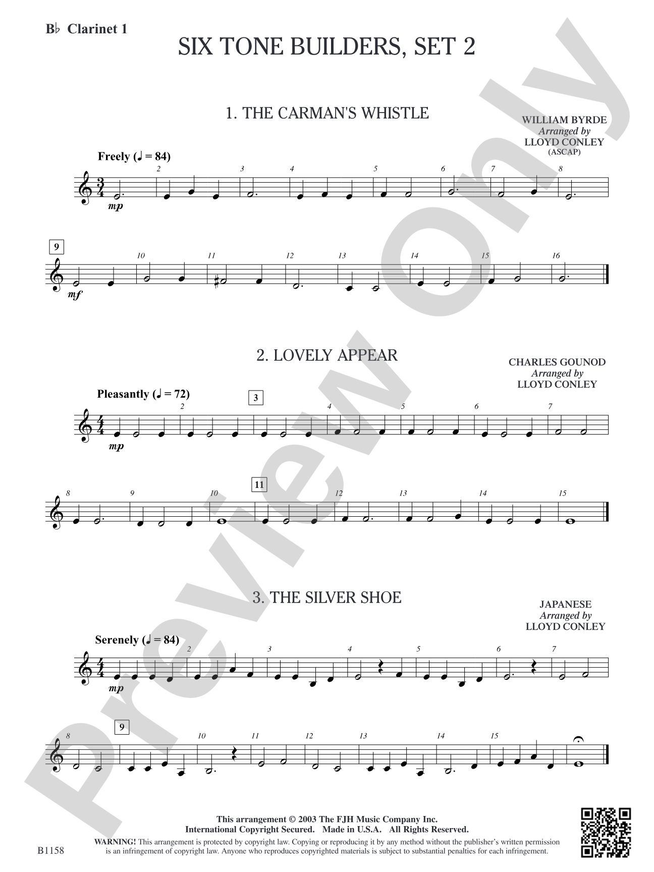 Six Tone Builders, Set 2: B-flat Clarinet 1