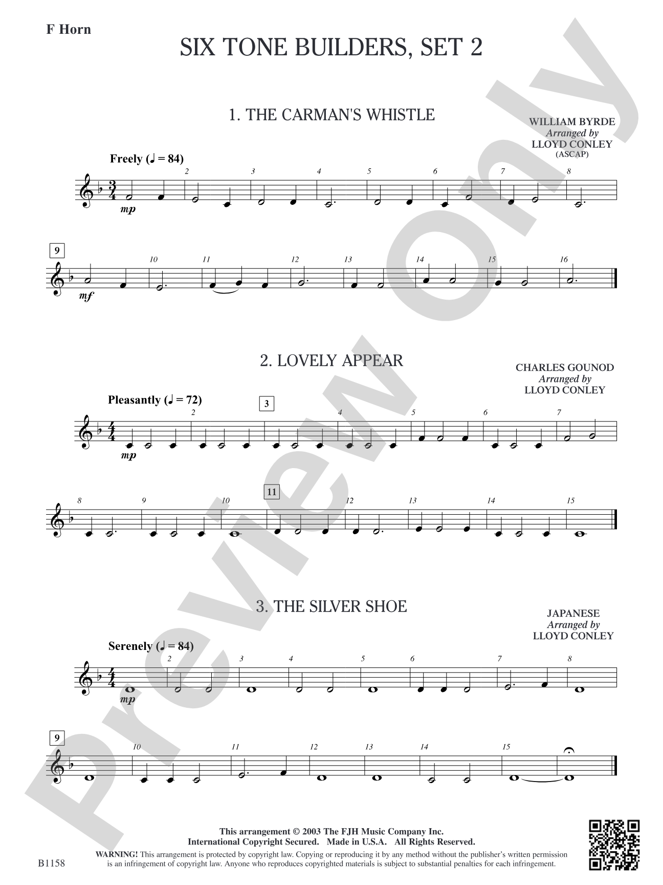Six Tone Builders, Set 2: F Horn