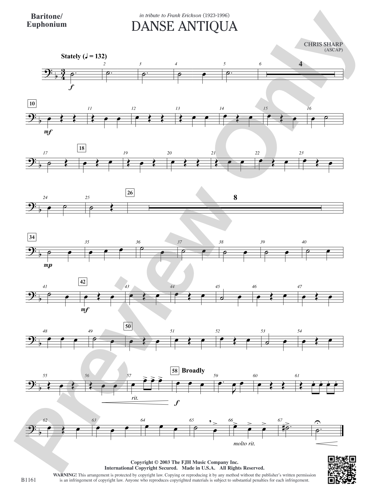 Danse Antiqua: Baritone/Euphonium