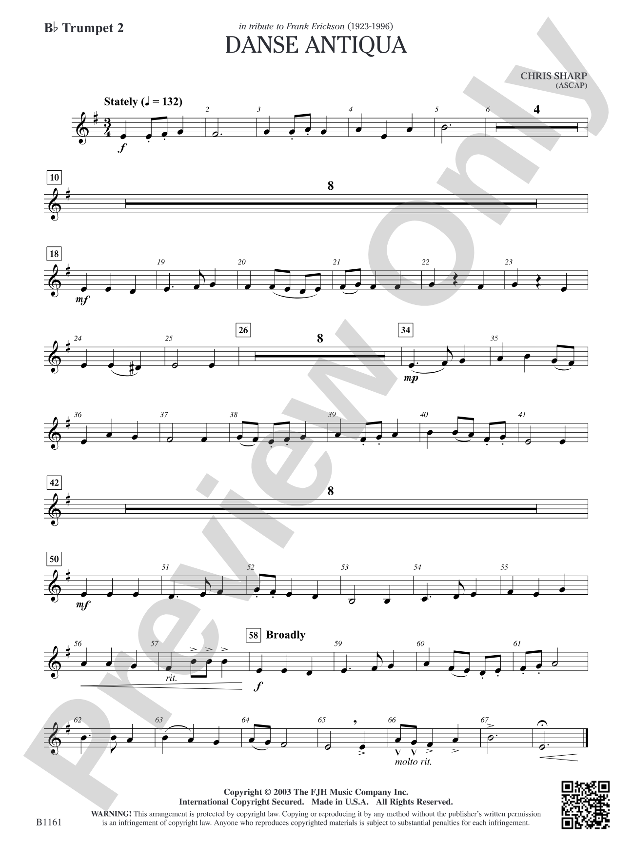 Danse Antiqua: B-flat Trumpet 2