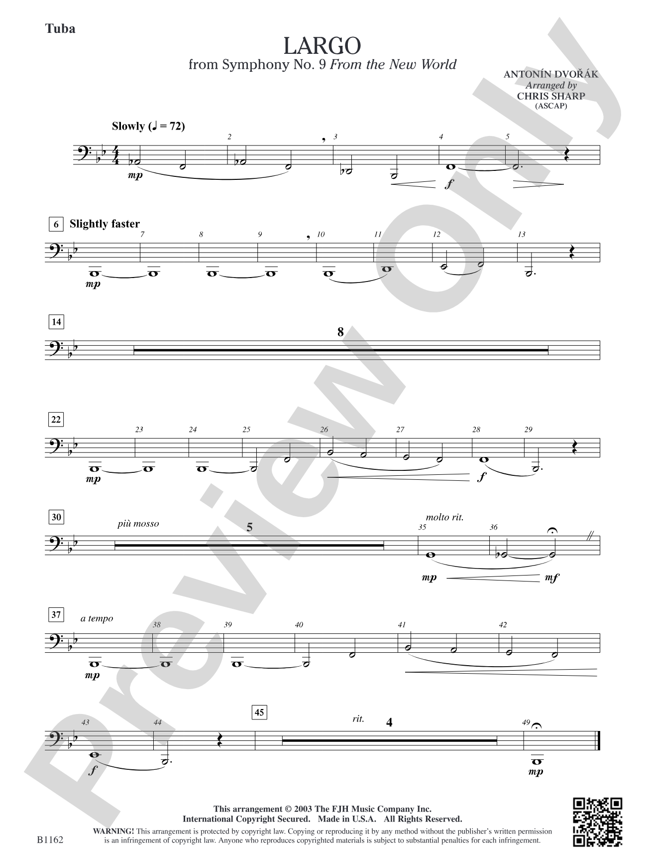 Largo from Symphony No. 9: Tuba