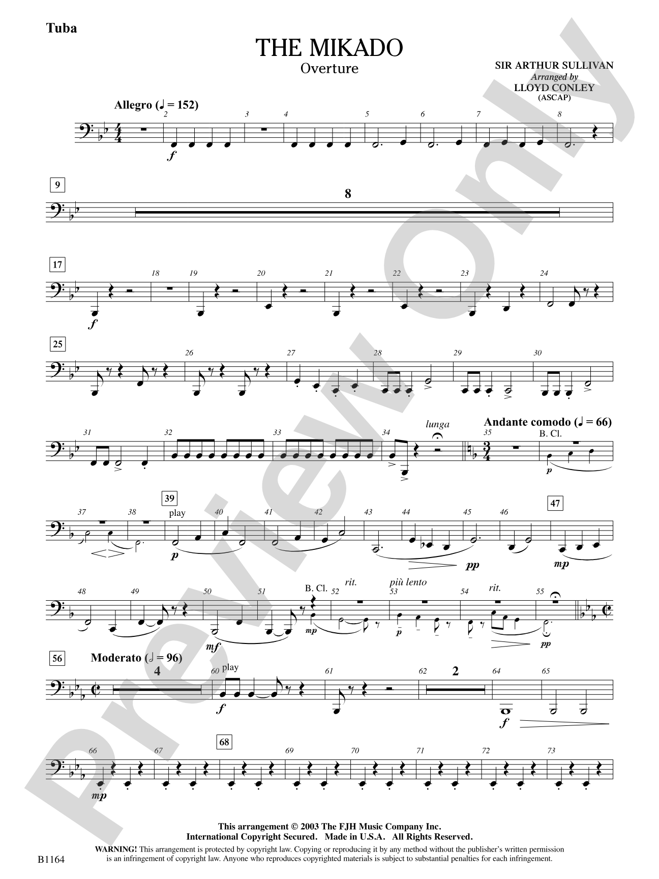 The Mikado (Overture): Tuba