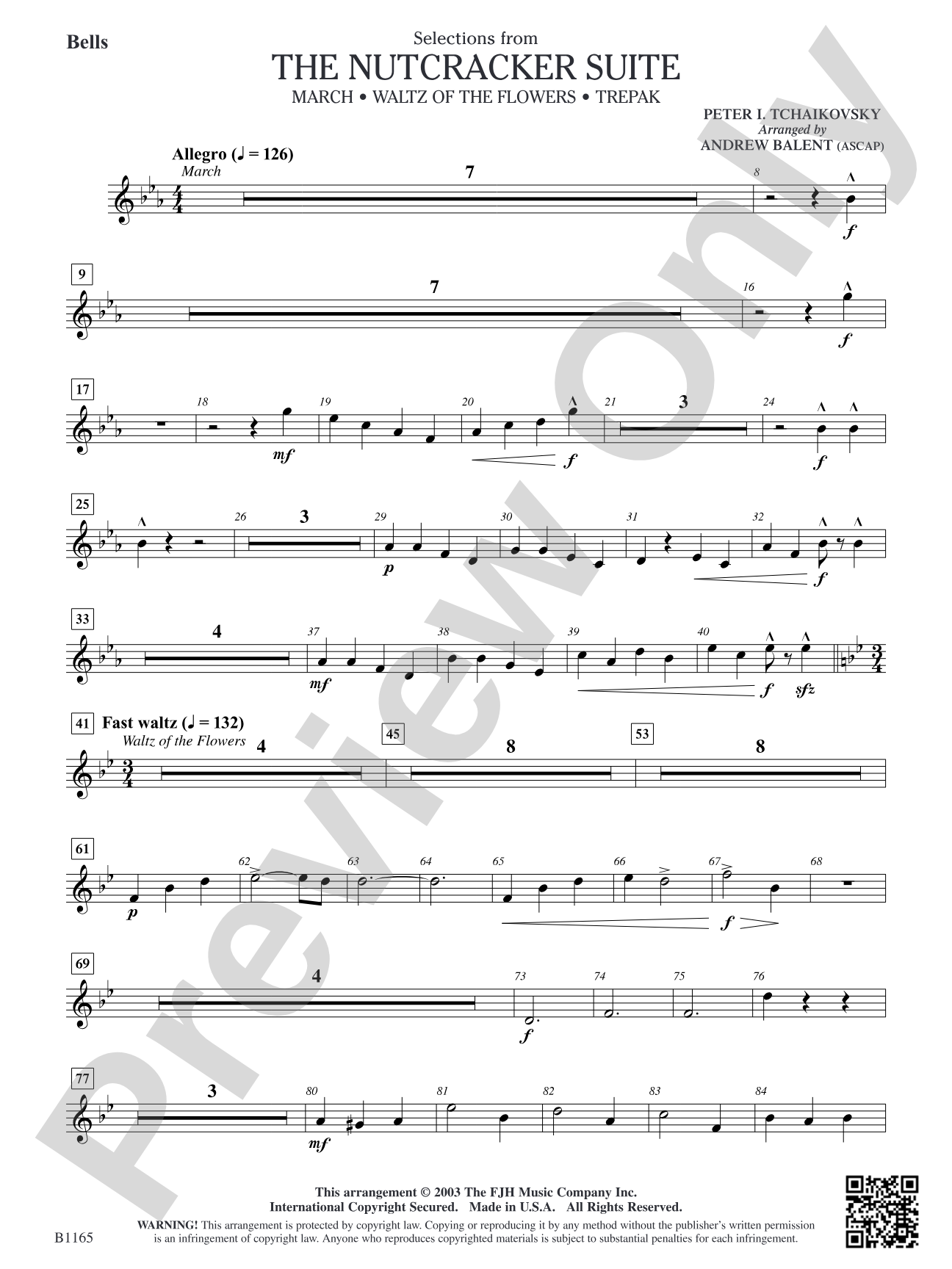 The Nutcracker Suite (Selections from): Bells