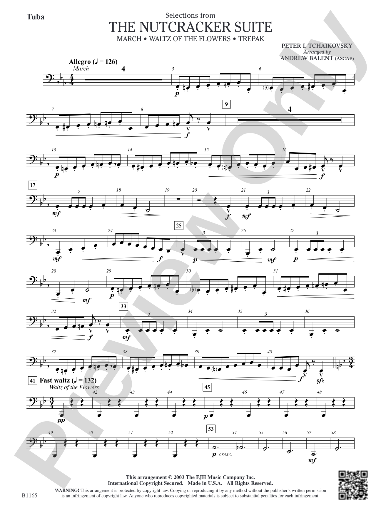 The Nutcracker Suite (Selections from): Tuba