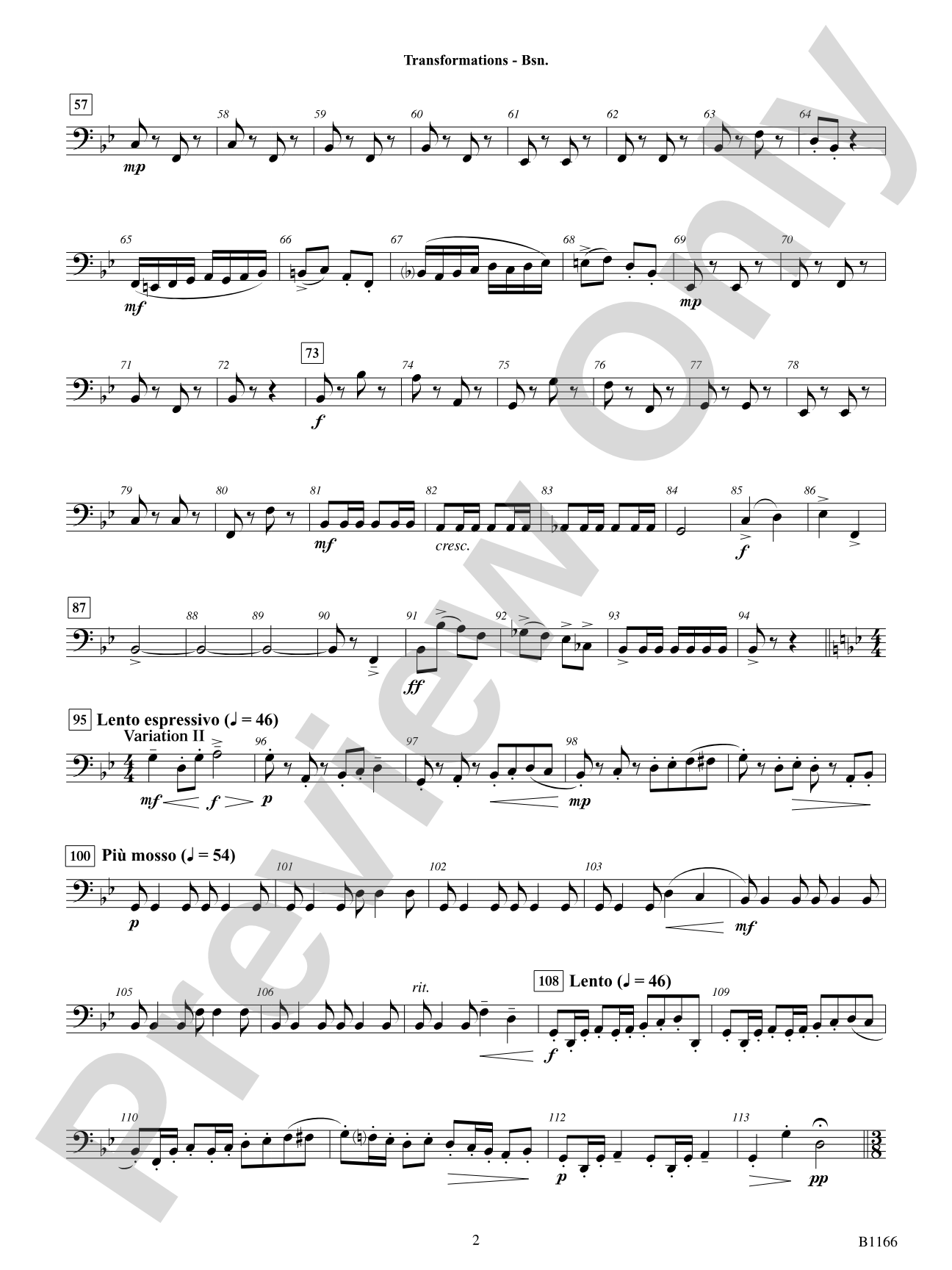 Transformations (DADE Variations): Bassoon