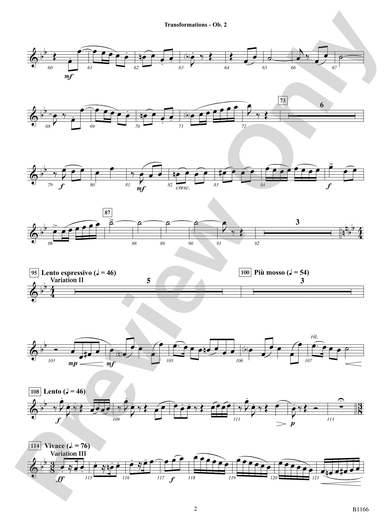 Transformations (DADE Variations): Oboe 2