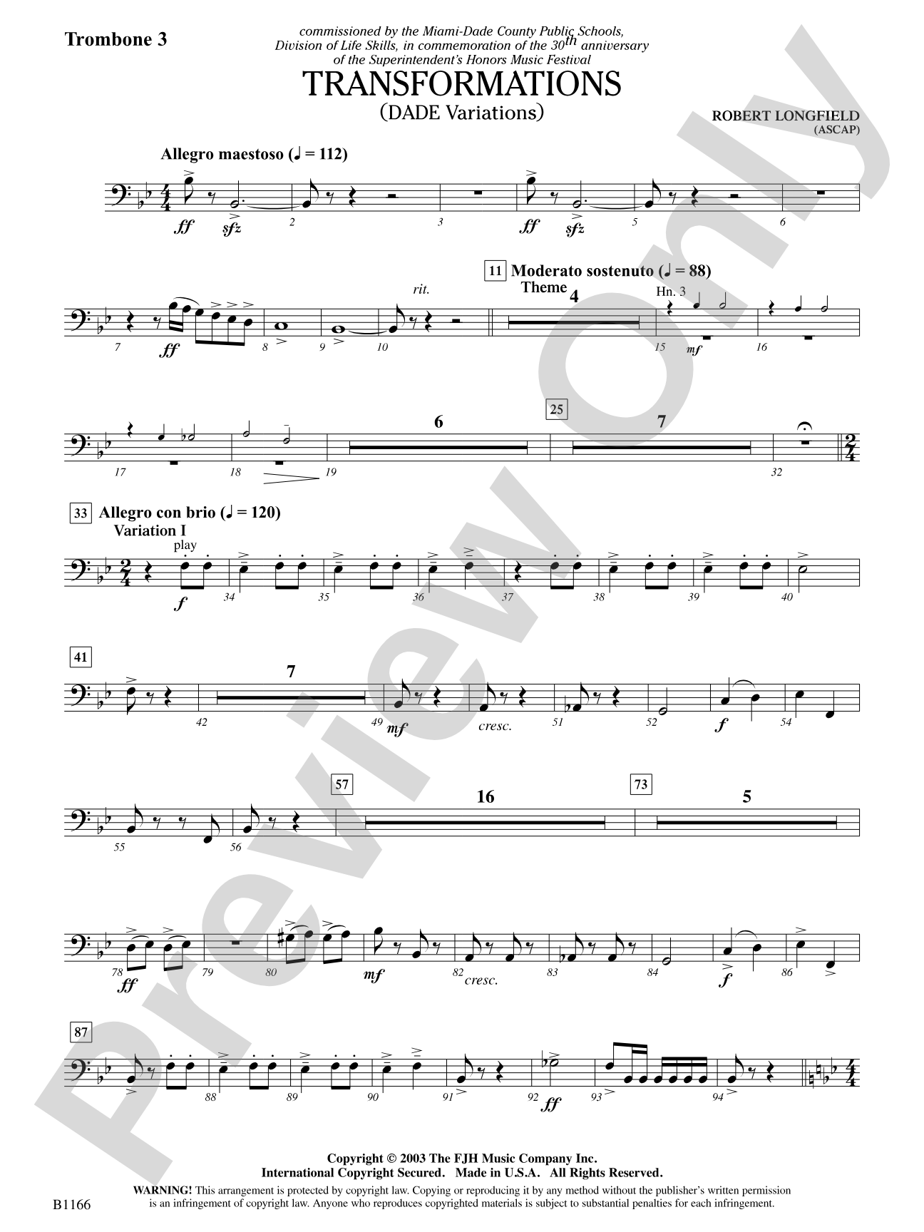 Transformations (DADE Variations): Trombone 3