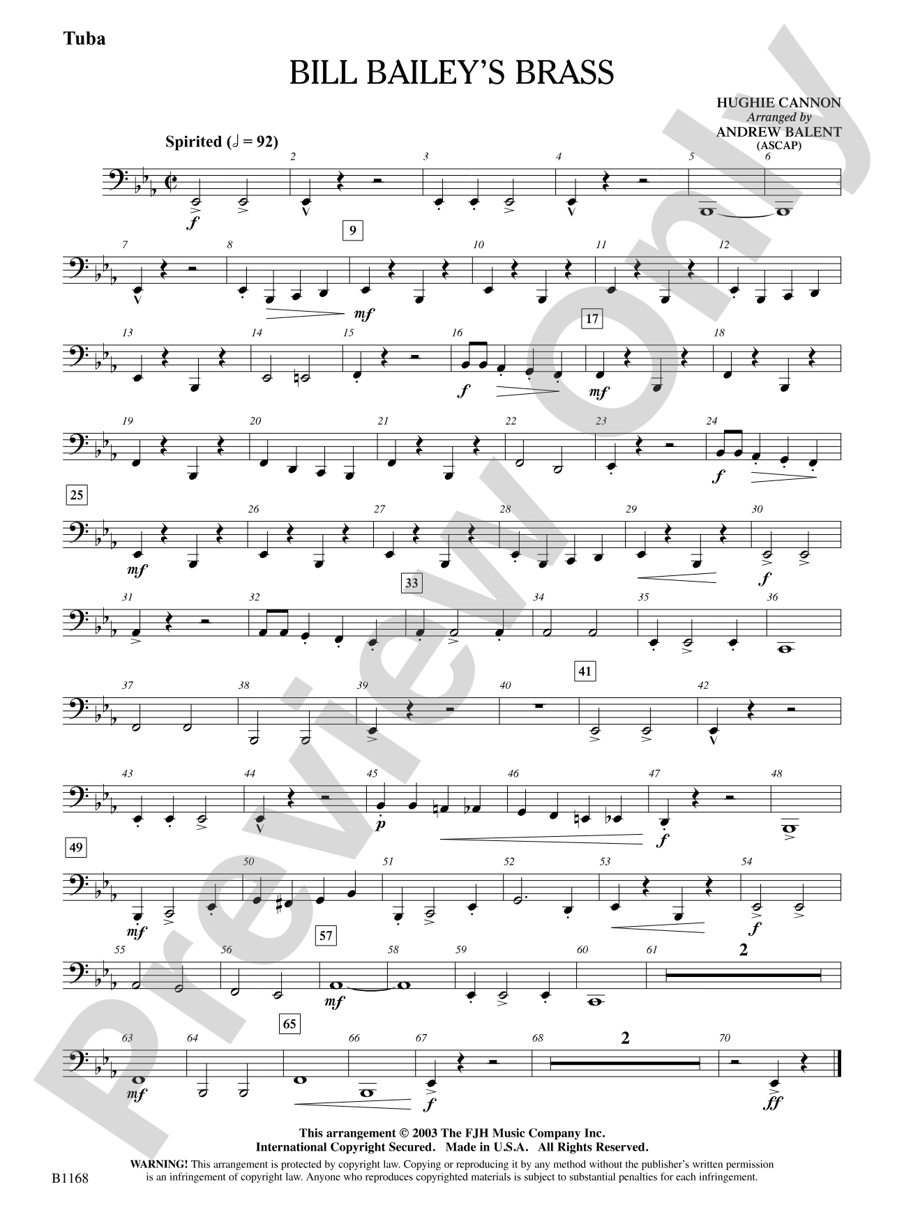 Bill Bailey's Brass: Tuba