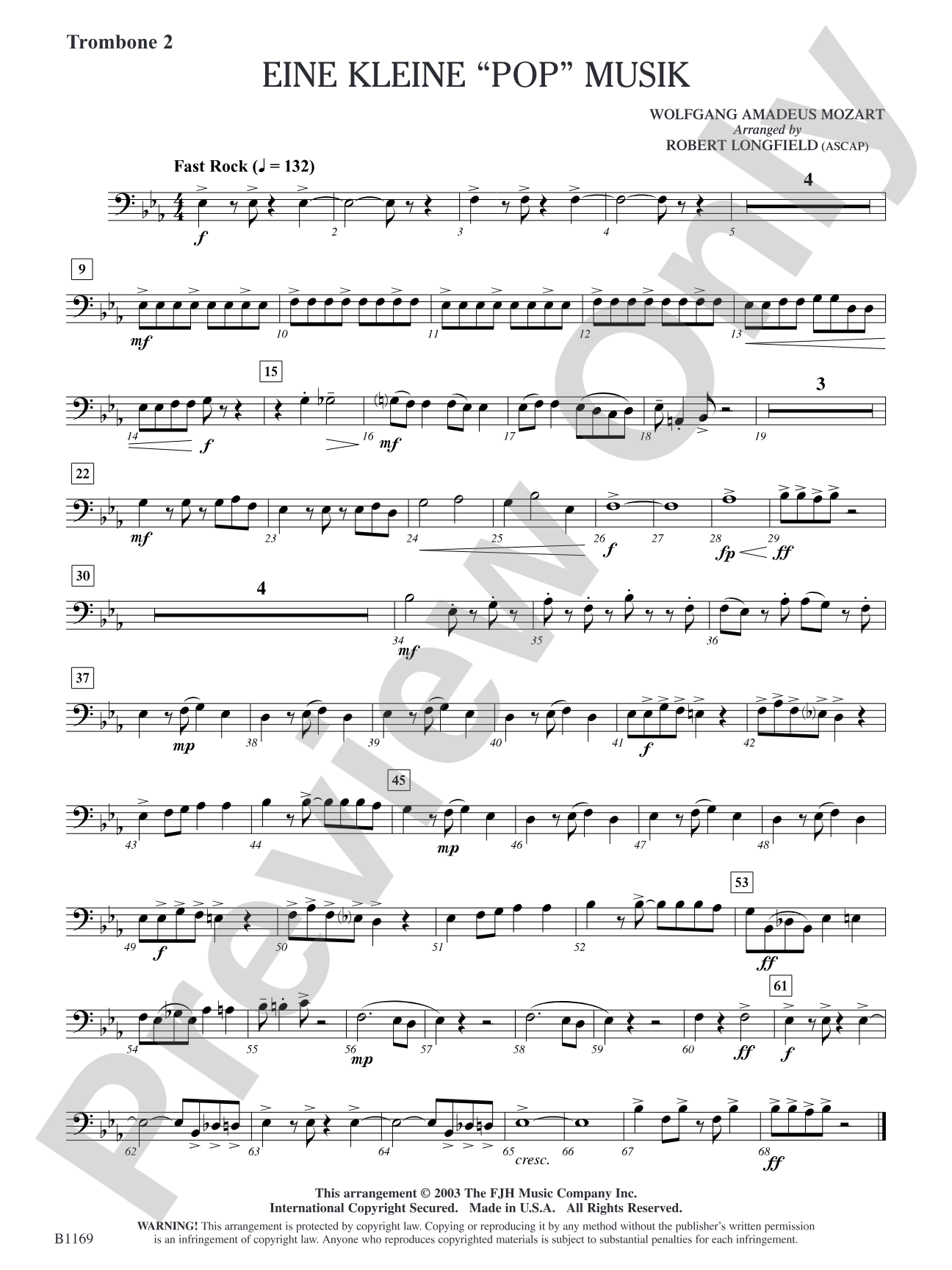 Eine Kleine "Pop" Musik: Trombone 2
