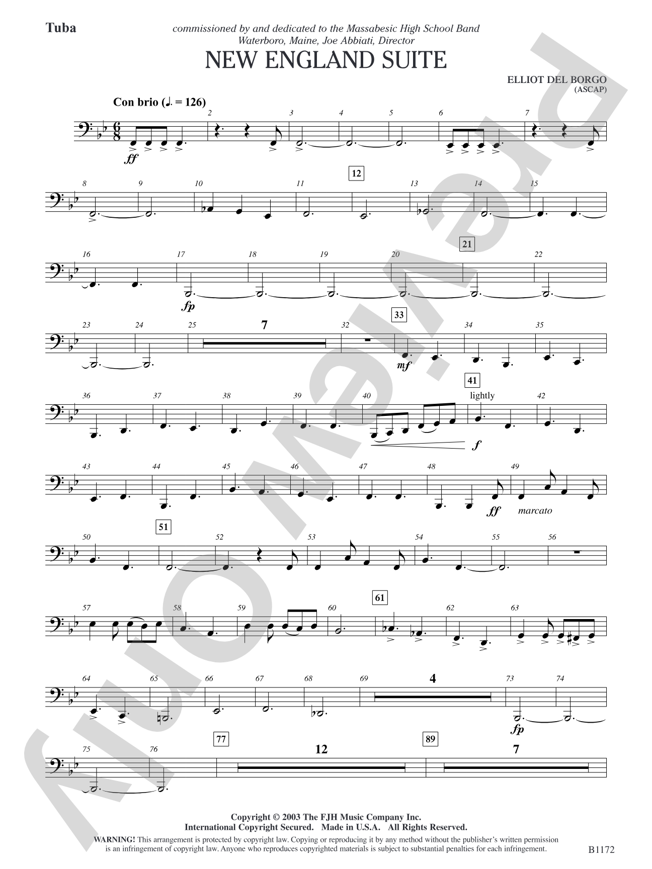 New England Suite: Tuba