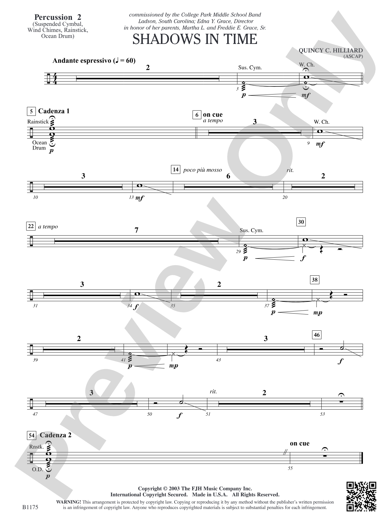 Shadows in Time: Percussion 2