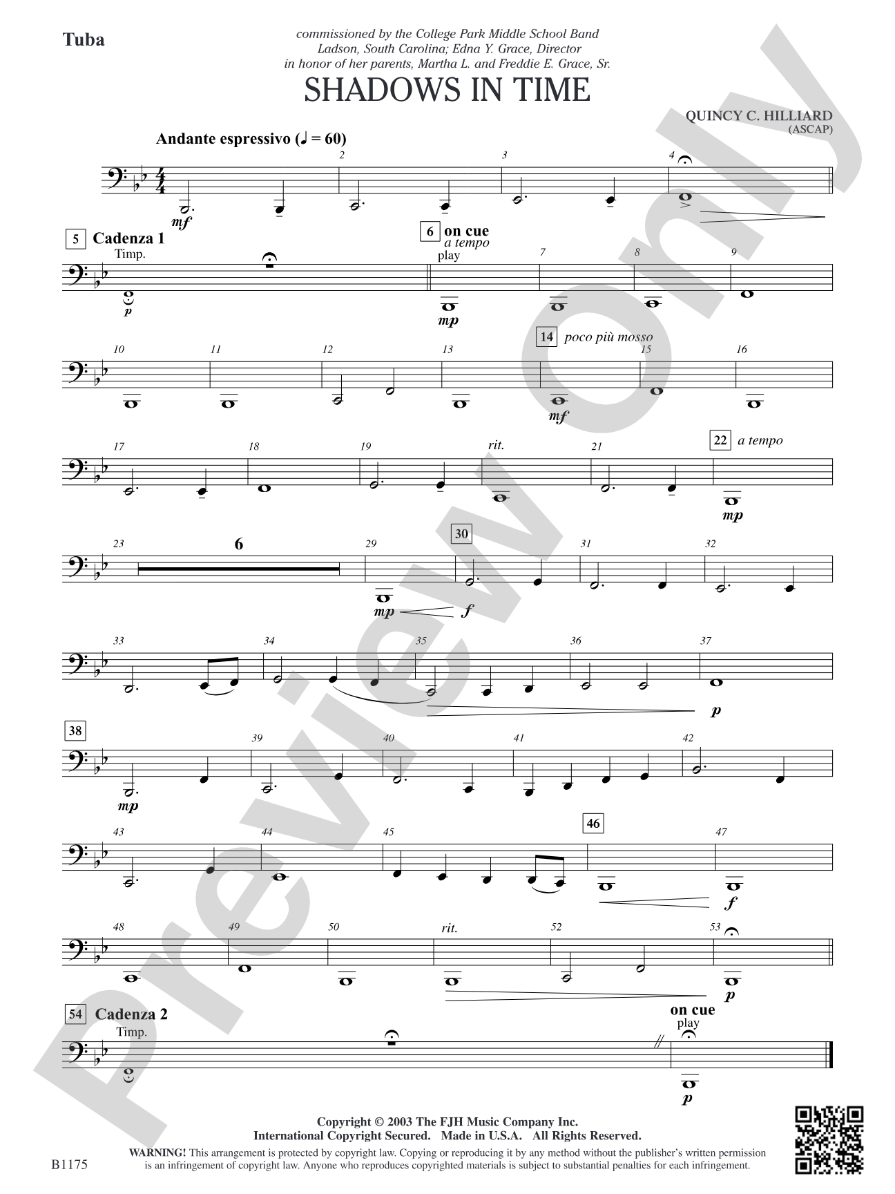 Shadows in Time: Tuba