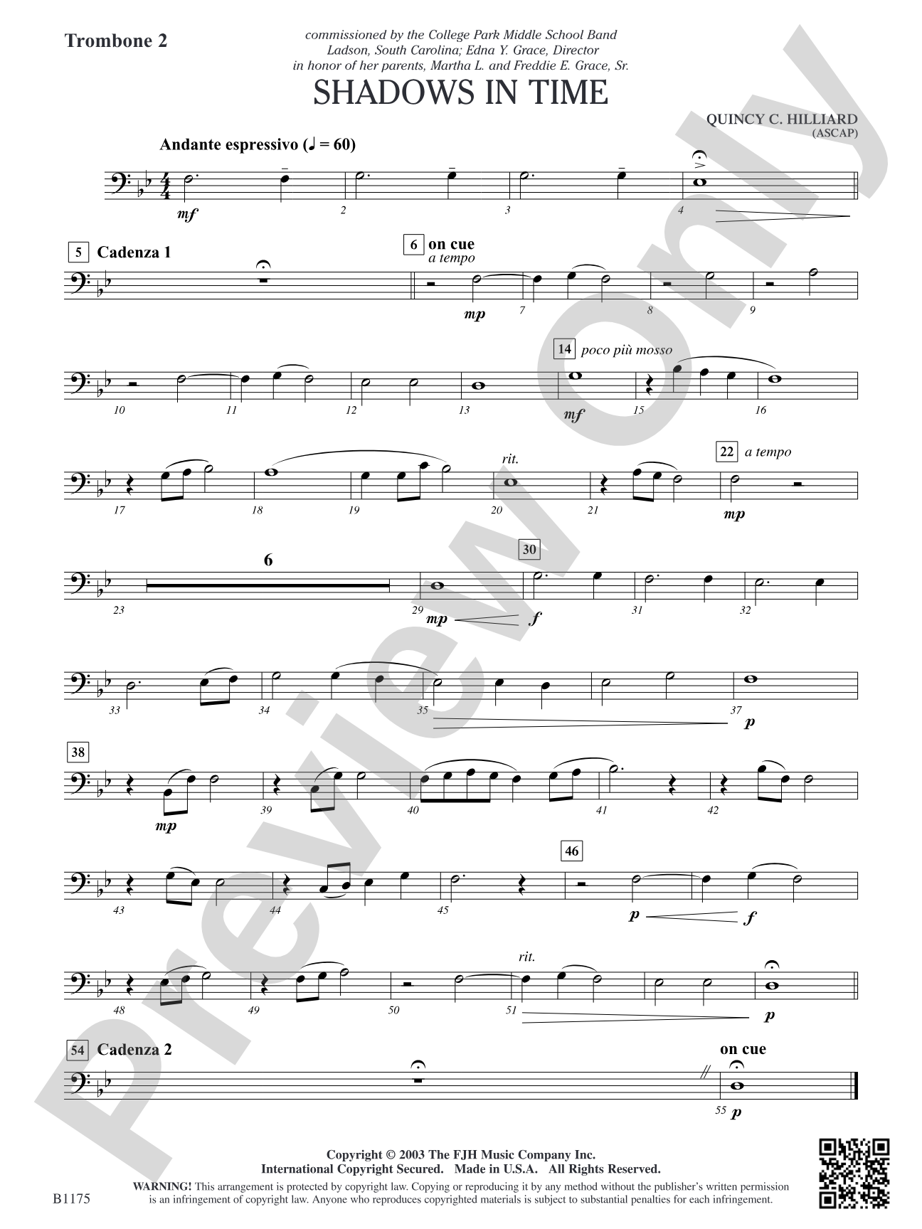 Shadows in Time: Trombone 2