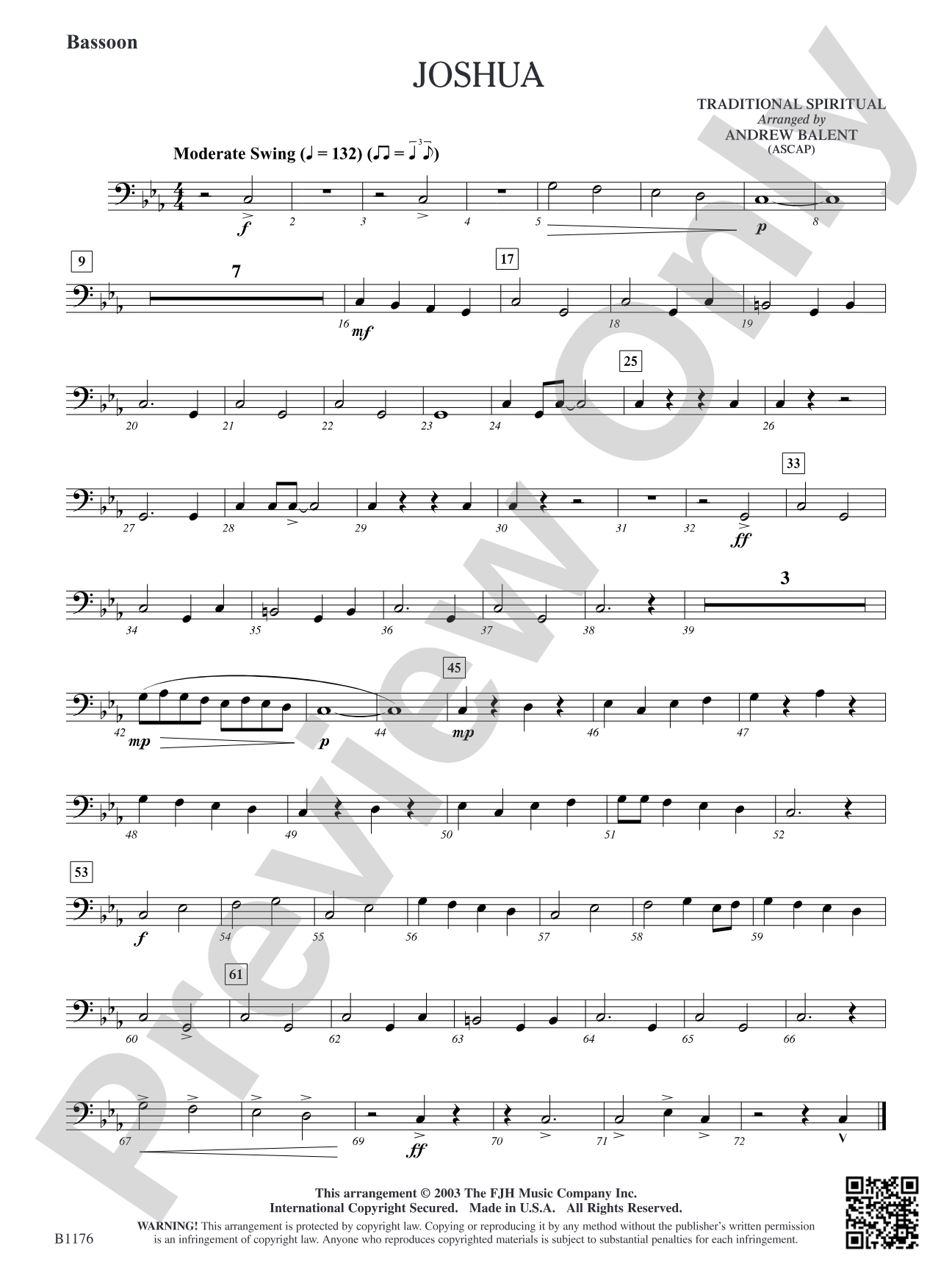 Joshua: Bassoon