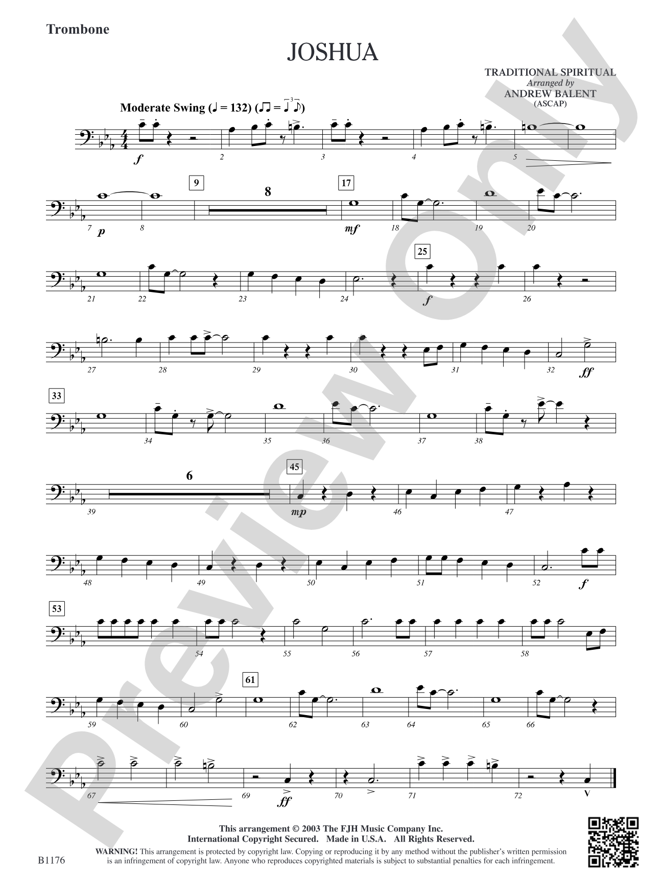 Joshua: Trombone