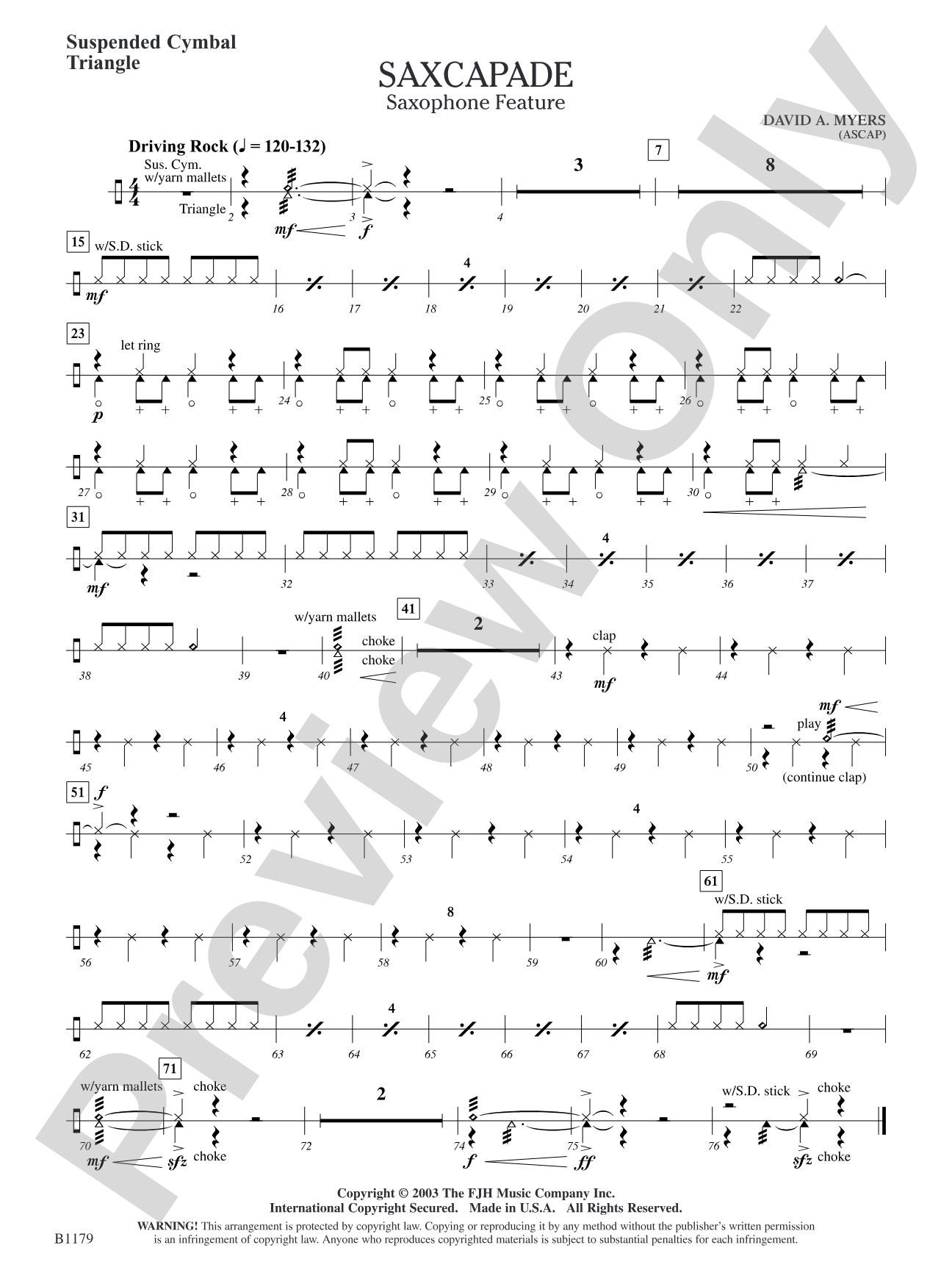 Saxcapade: Suspended Cymbal