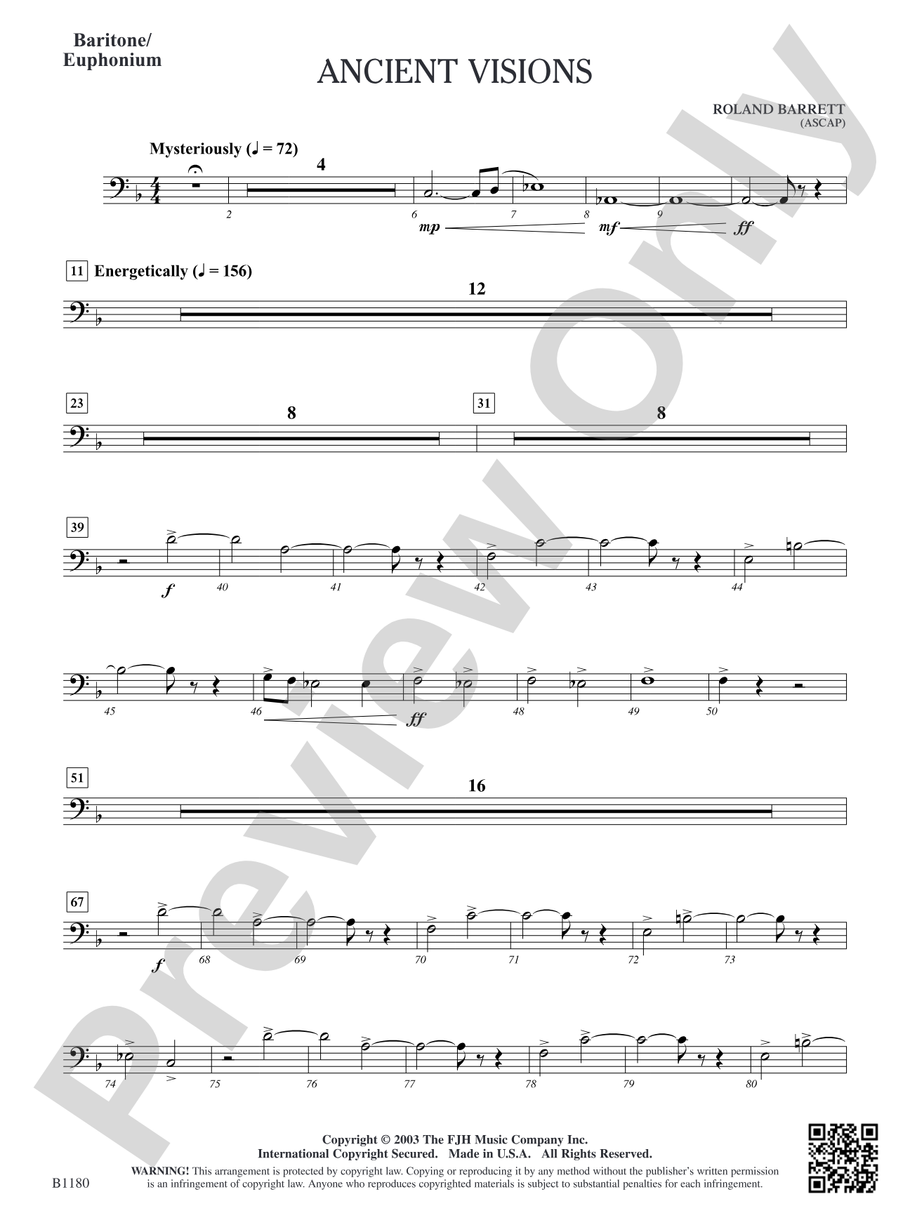 Ancient Visions: Baritone/Euphonium