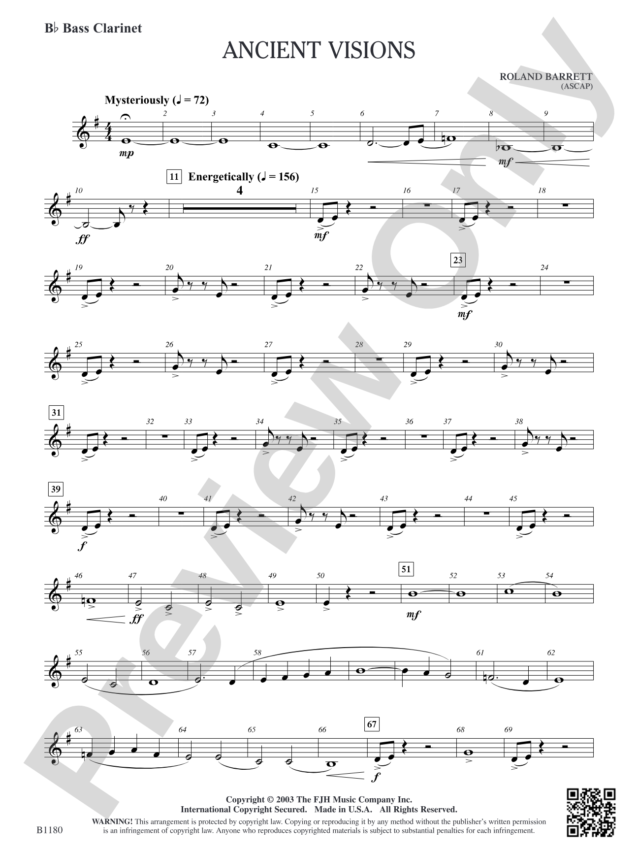 Ancient Visions: B-flat Bass Clarinet