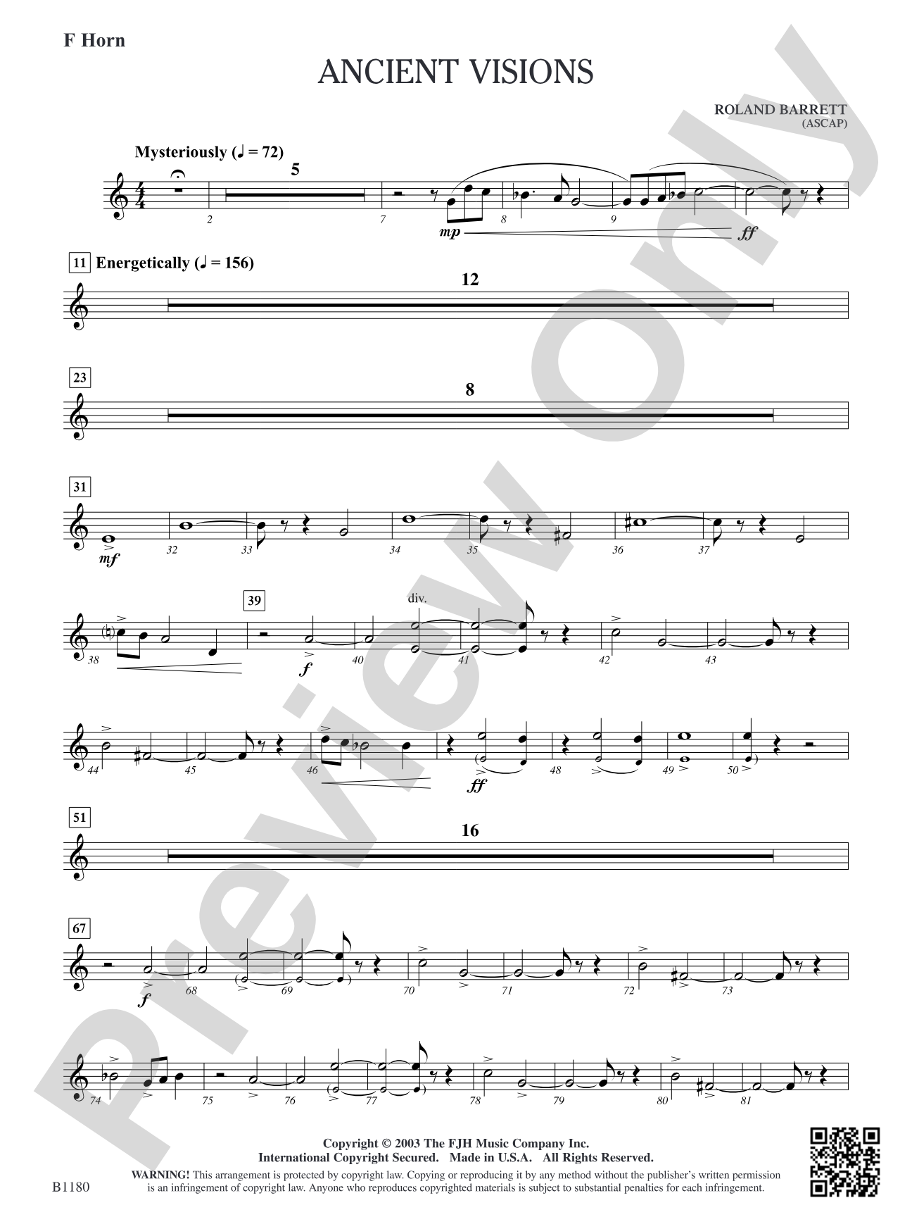 Ancient Visions: F Horn