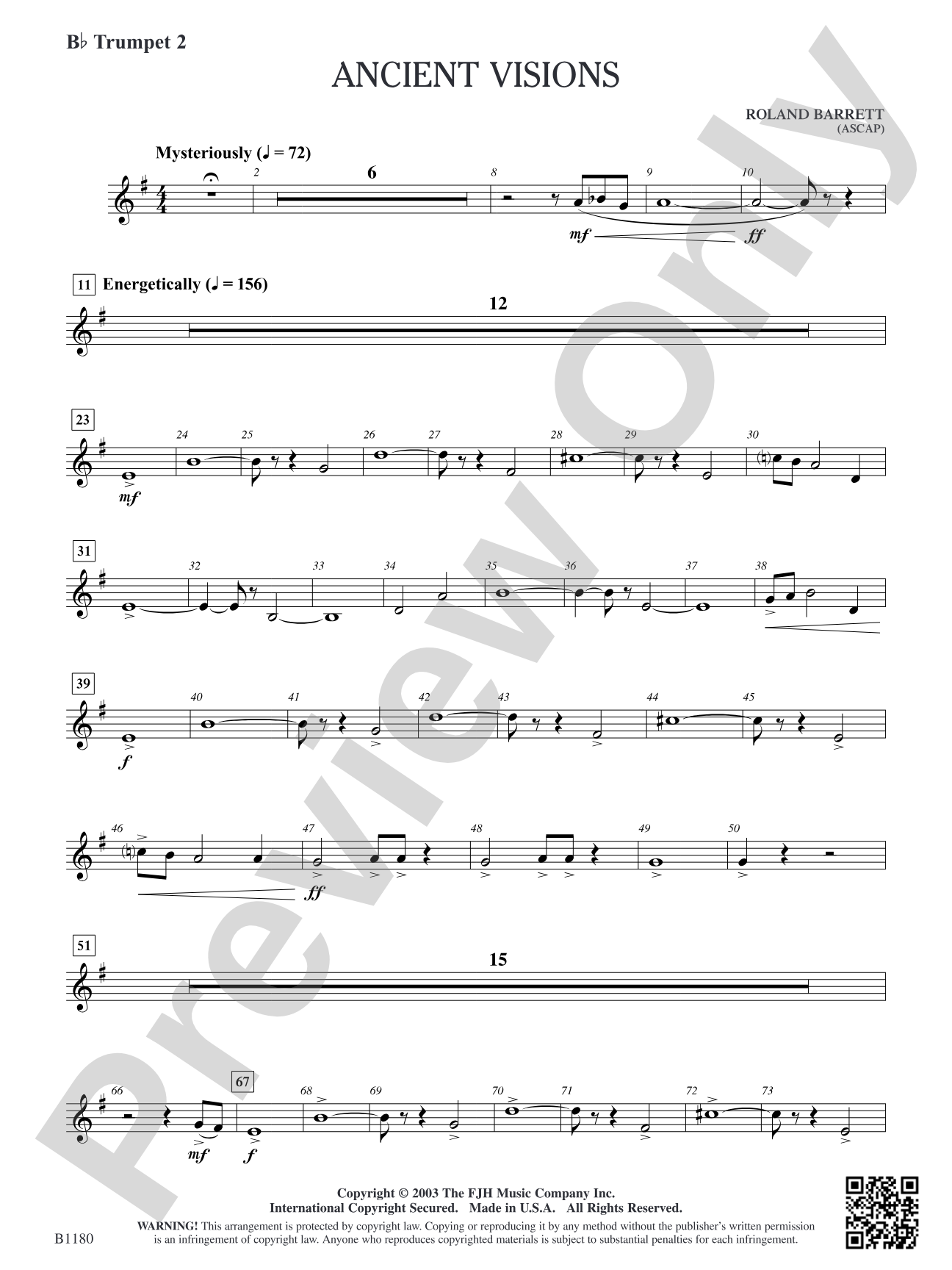 Ancient Visions: B-flat Trumpet 2