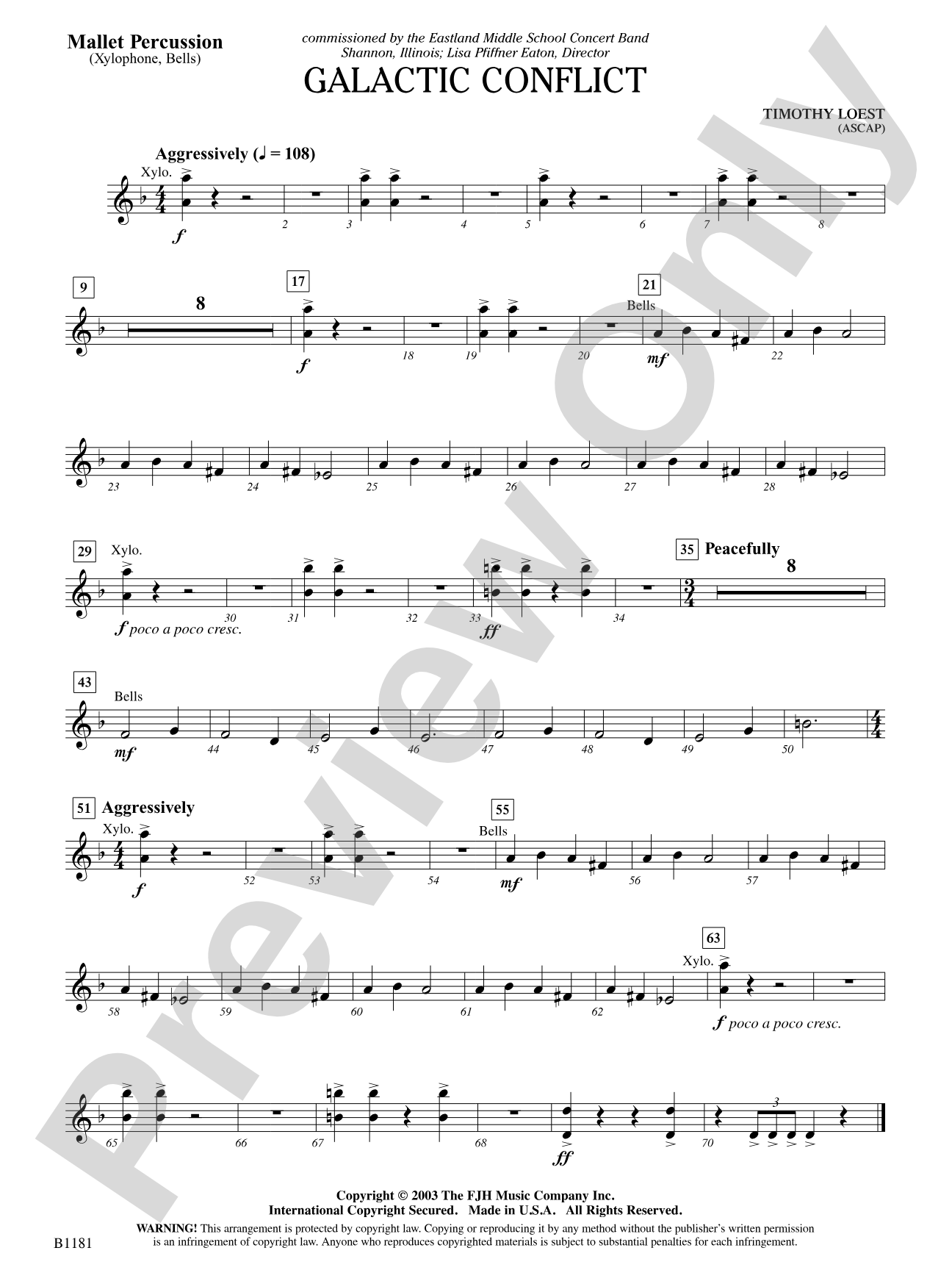 Galactic Conflict: Mallet Percussion