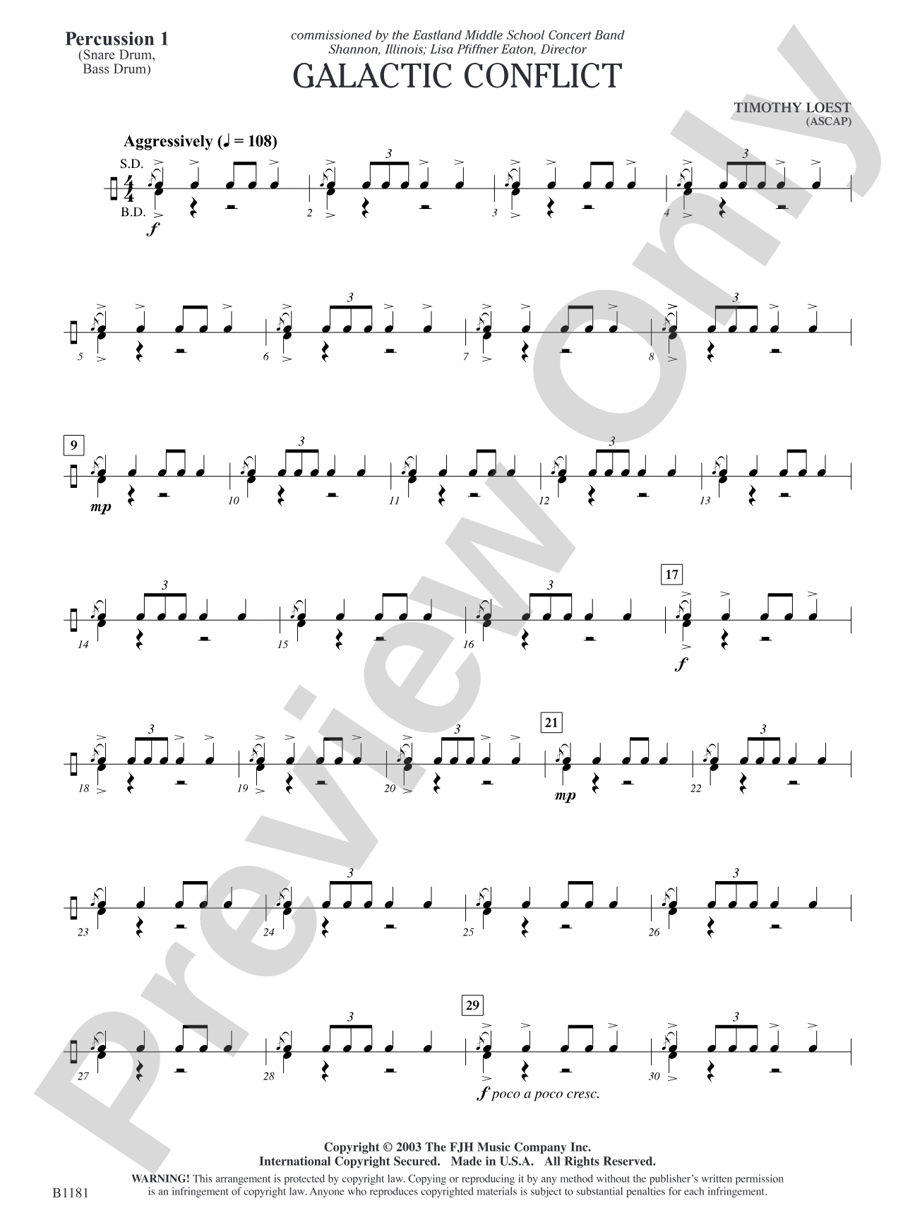 Galactic Conflict: Percussion 1