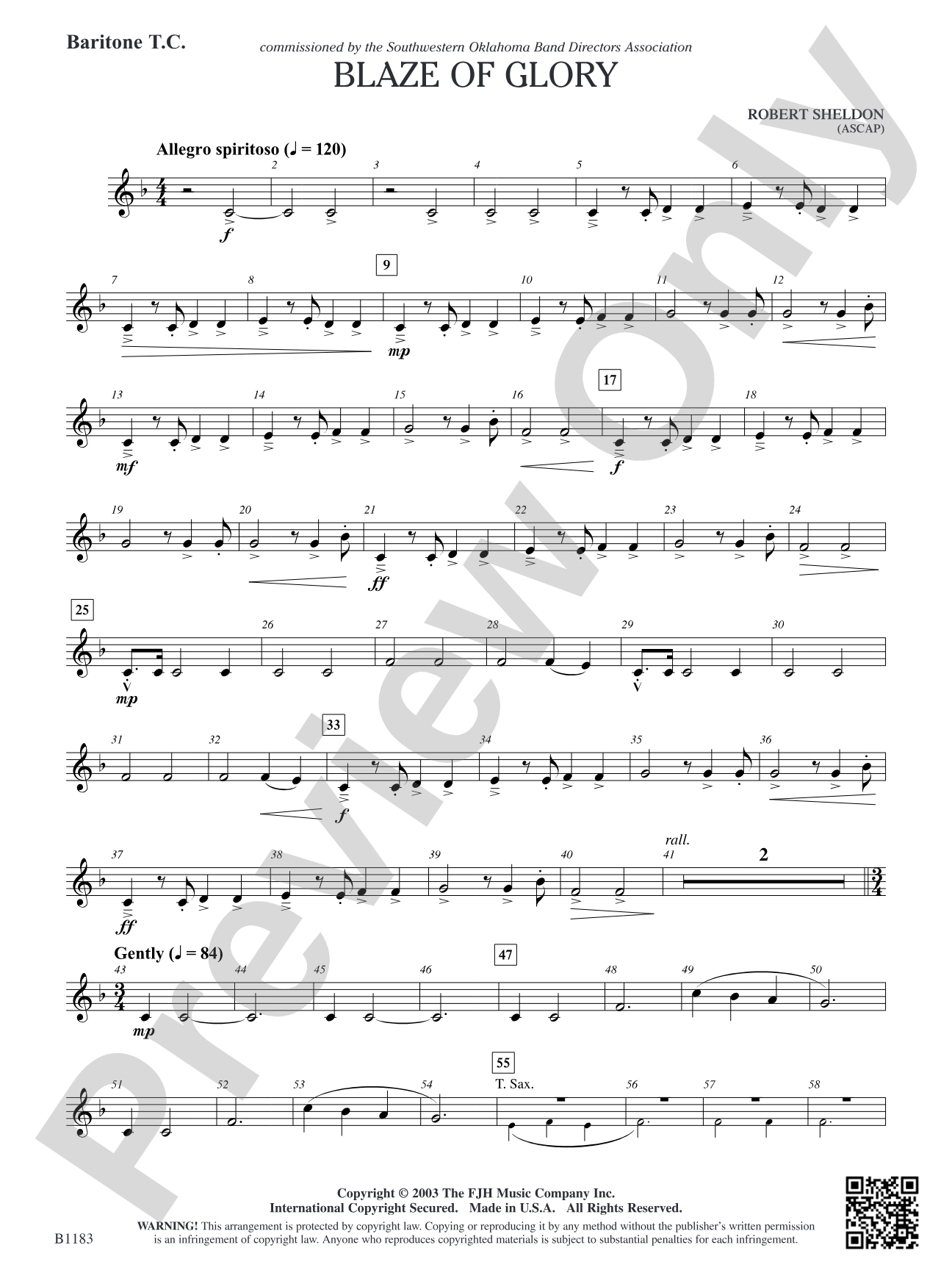 Blaze of Glory: Baritone T.C.