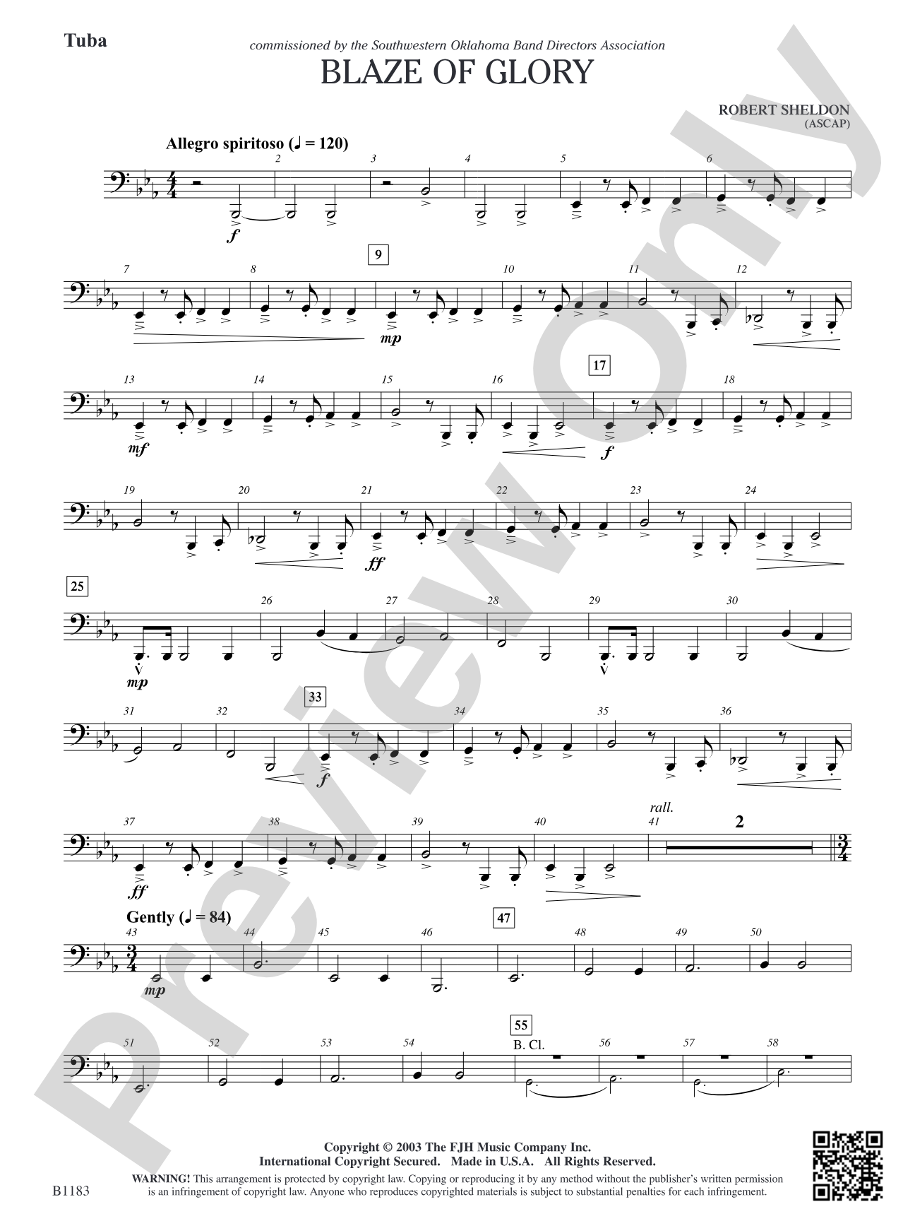 Blaze of Glory: Tuba