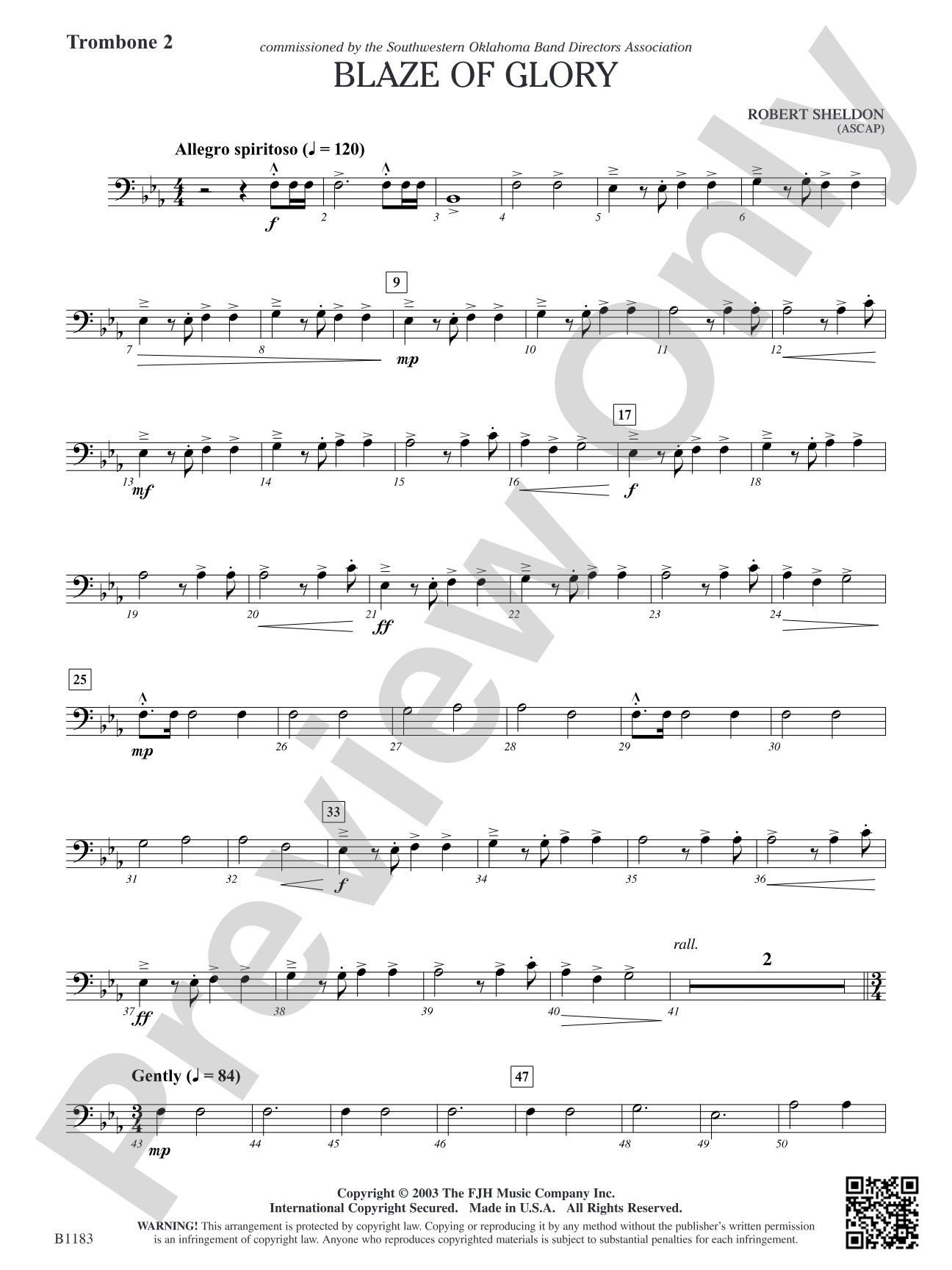 Blaze of Glory: Trombone 2
