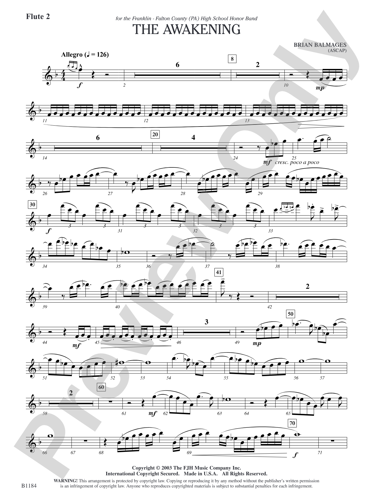 The Awakening: Flute 2