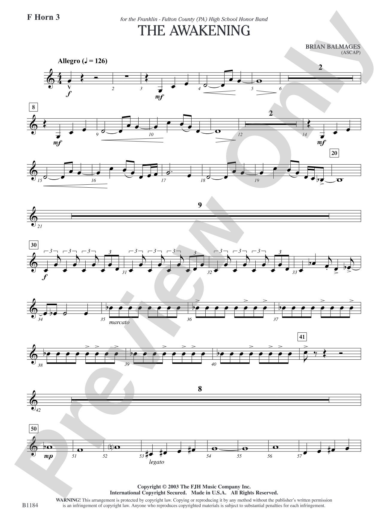 The Awakening: F Horn 3