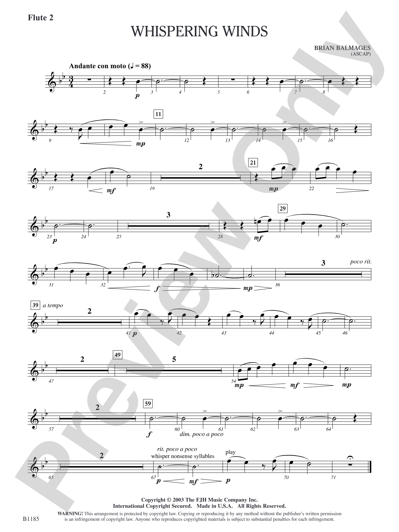 Whispering Winds: Flute 2