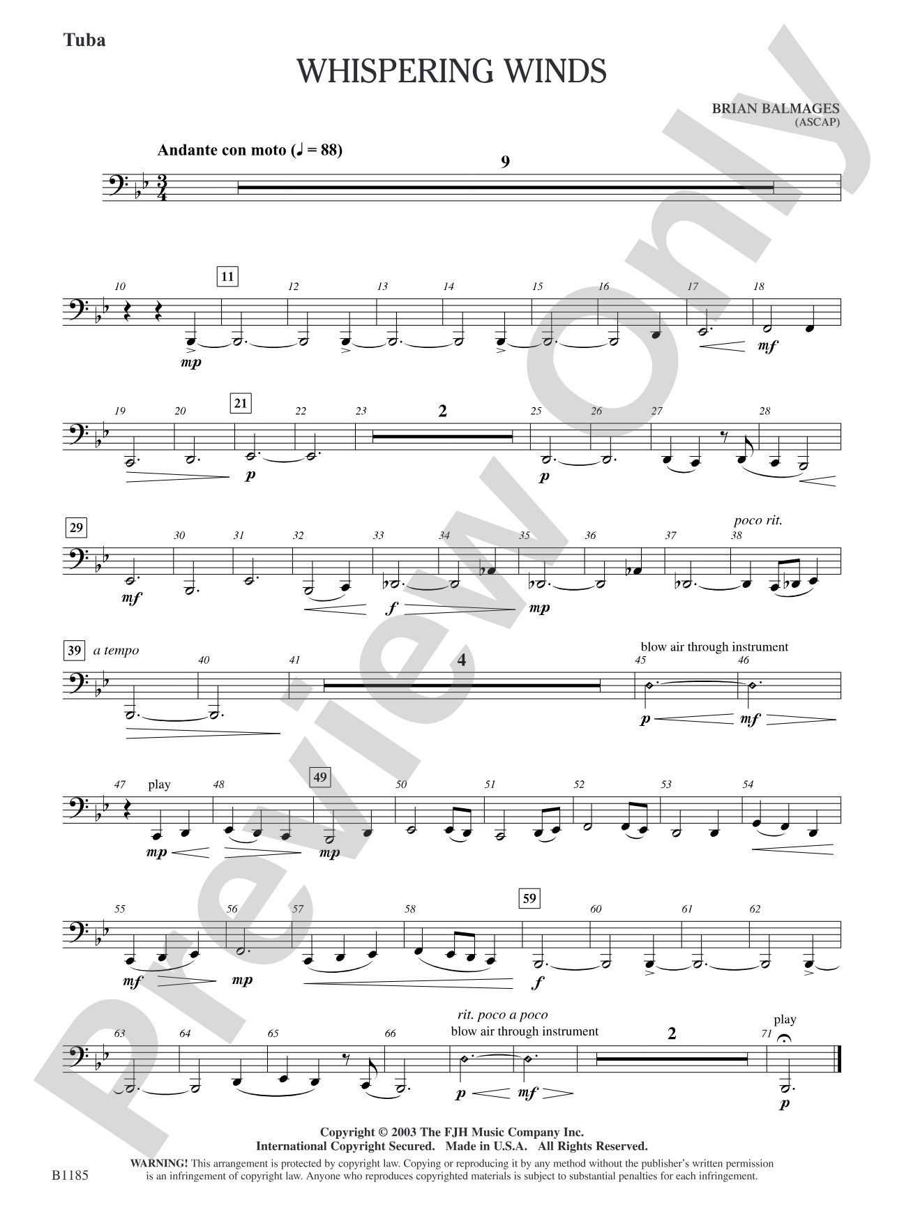 Whispering Winds: Tuba