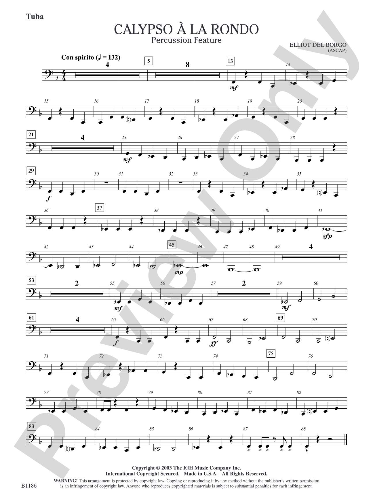 Calypso à la Rondo: Tuba