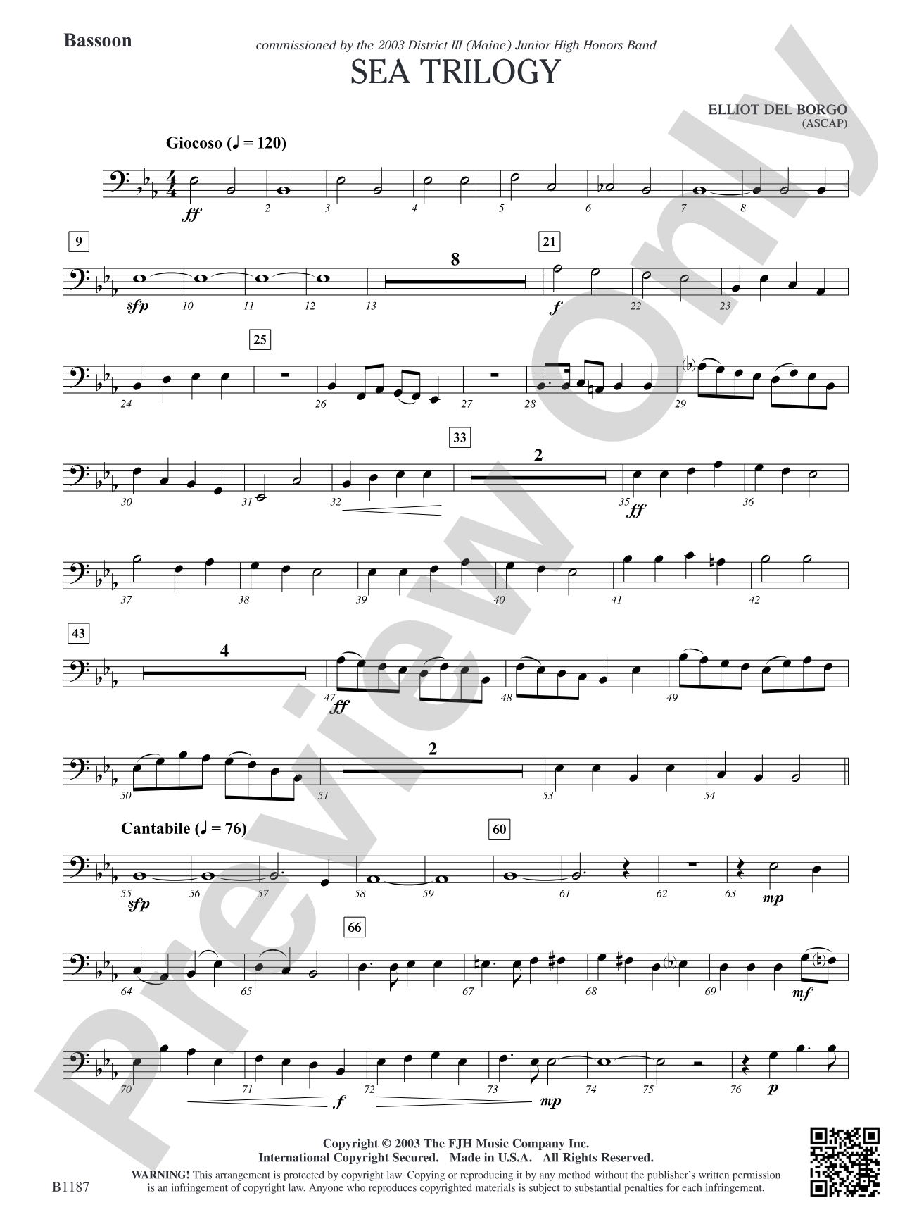 Sea Trilogy: Bassoon