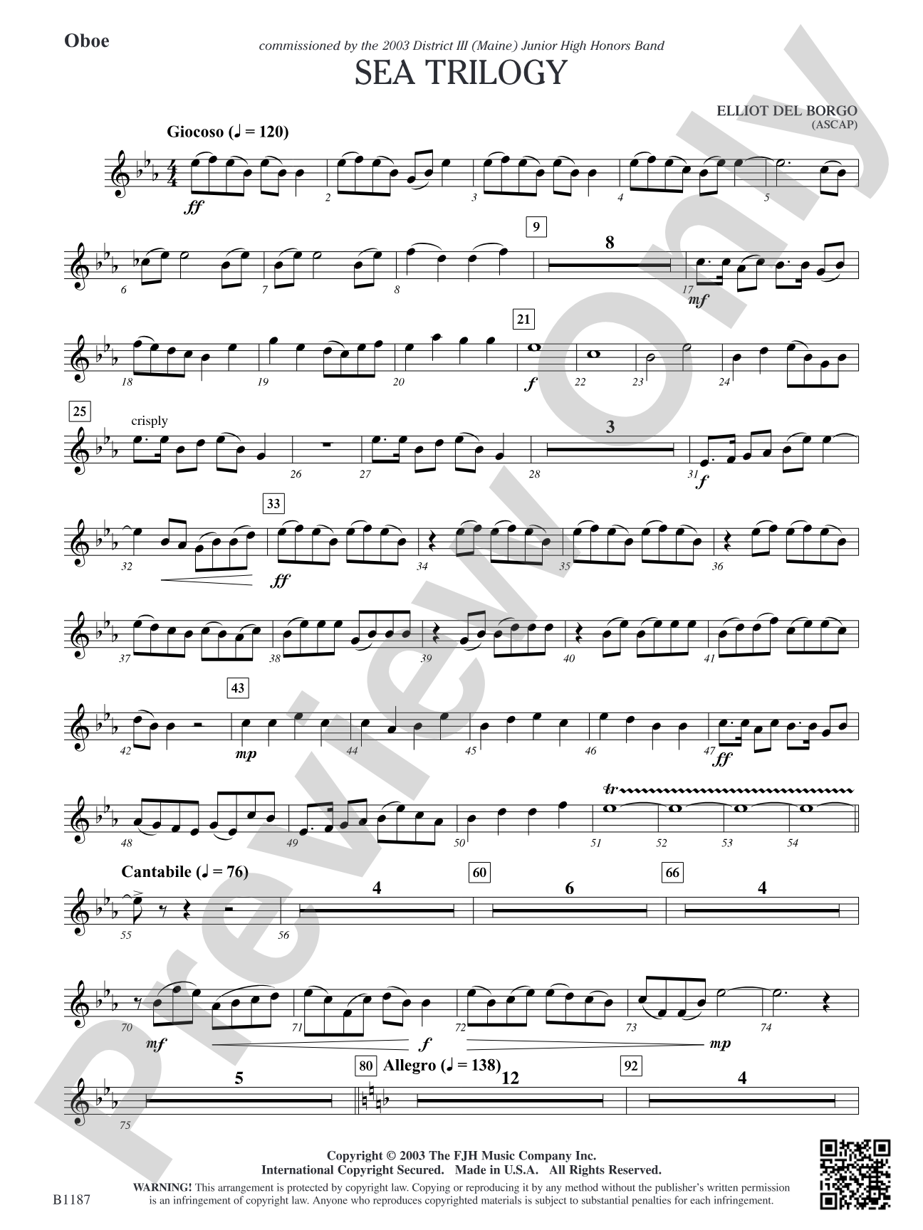 Sea Trilogy: Oboe
