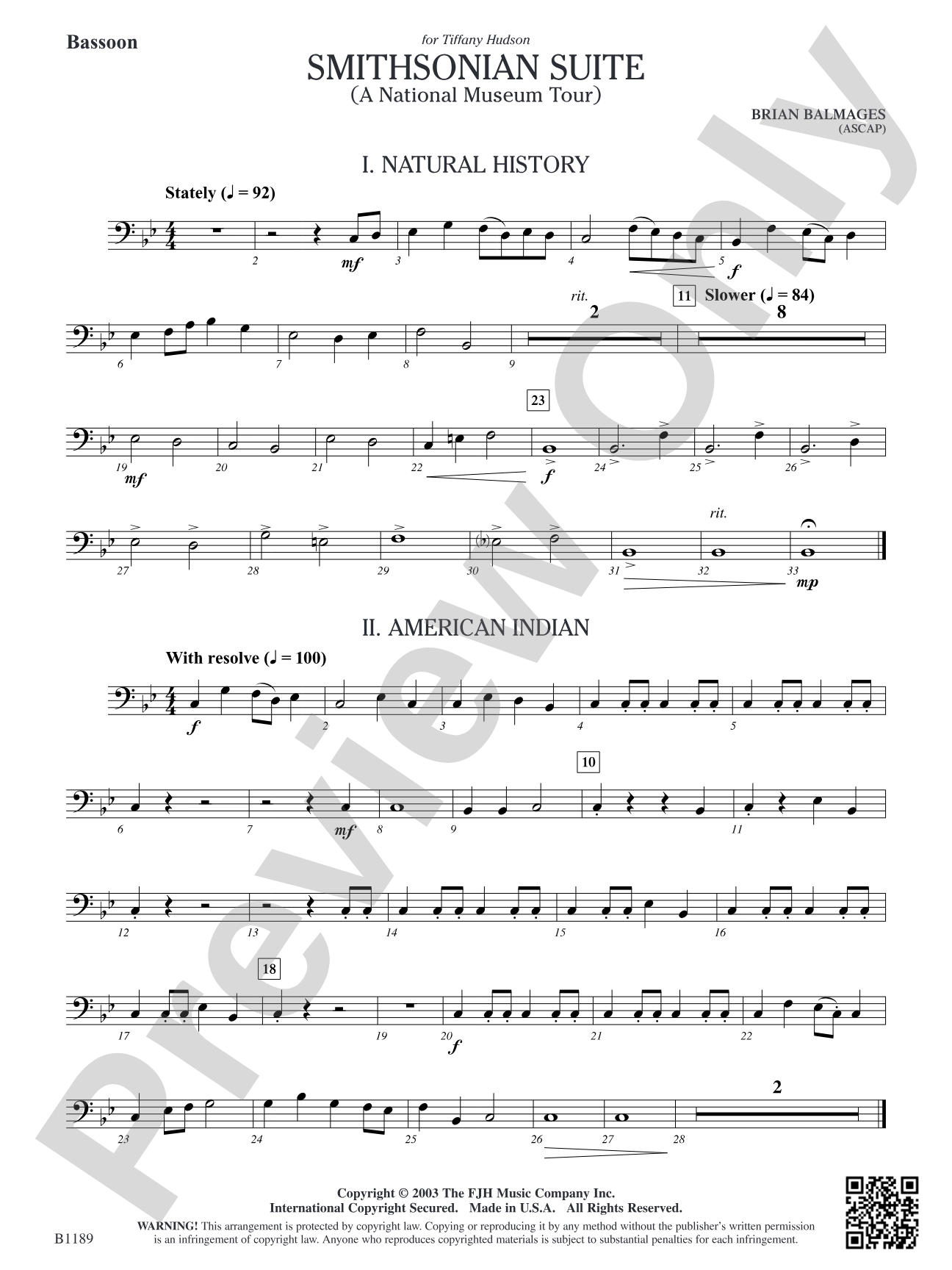 Smithsonian Suite: Bassoon