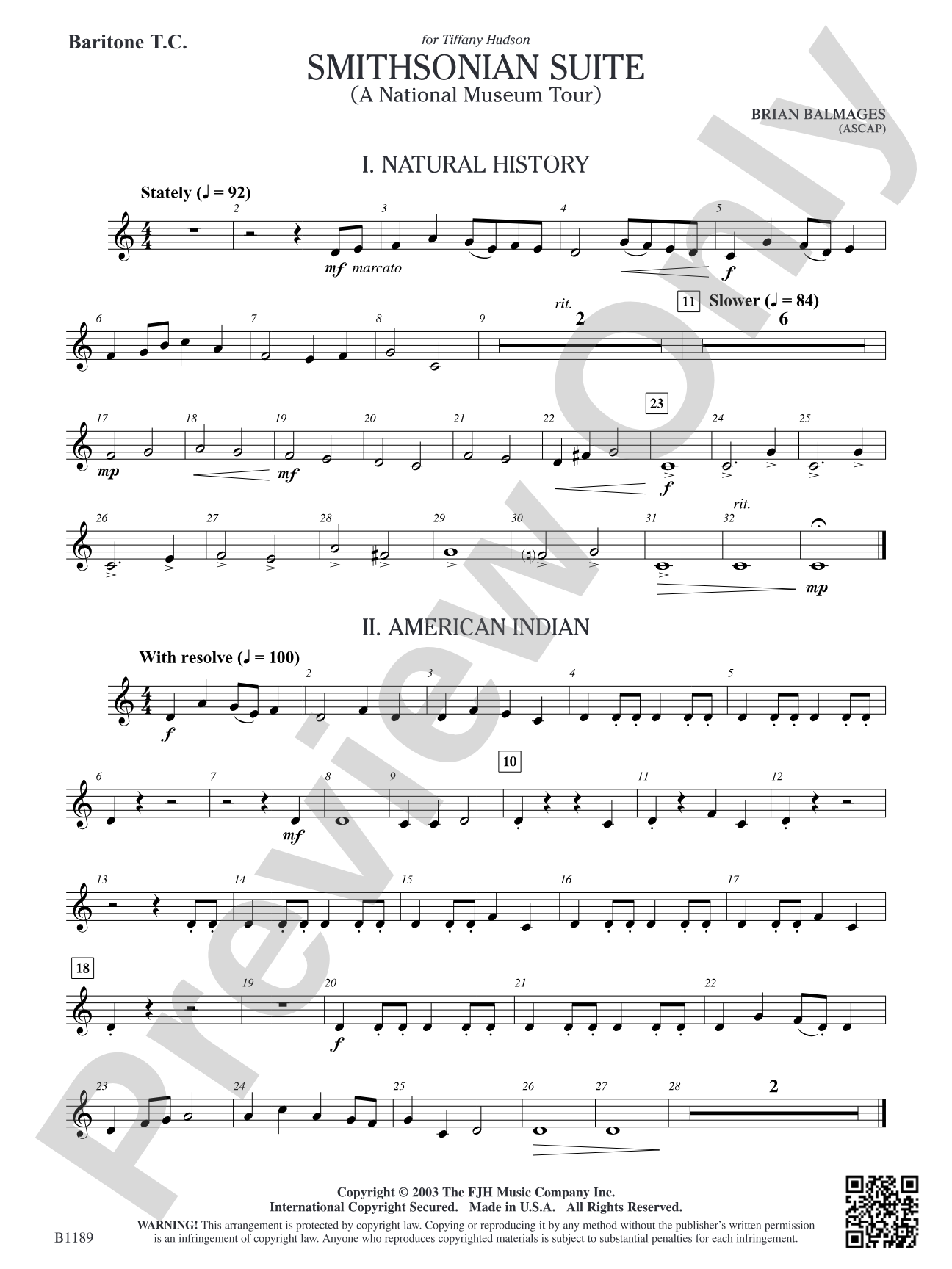Smithsonian Suite: Baritone T.C.