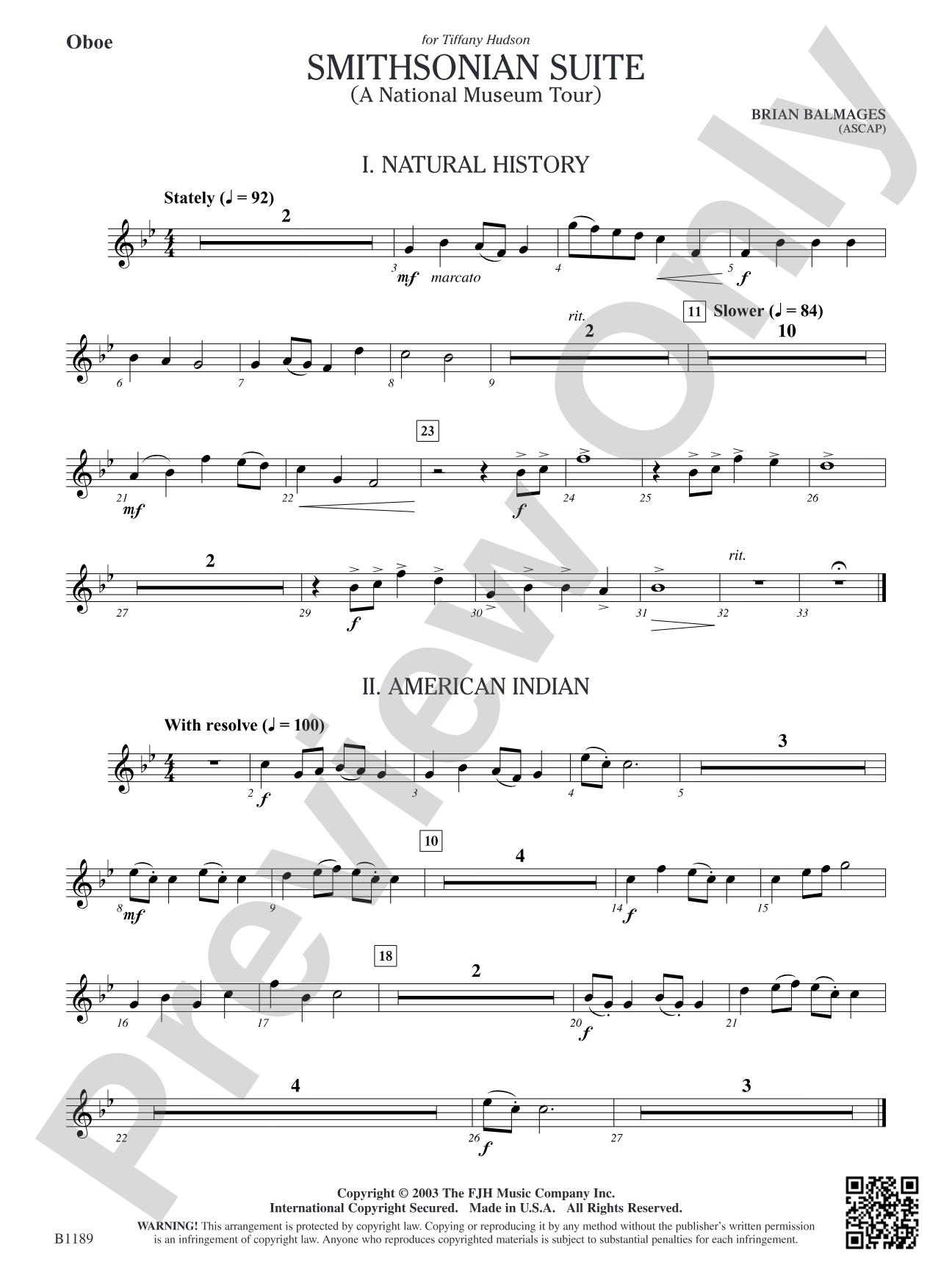 Smithsonian Suite: Oboe