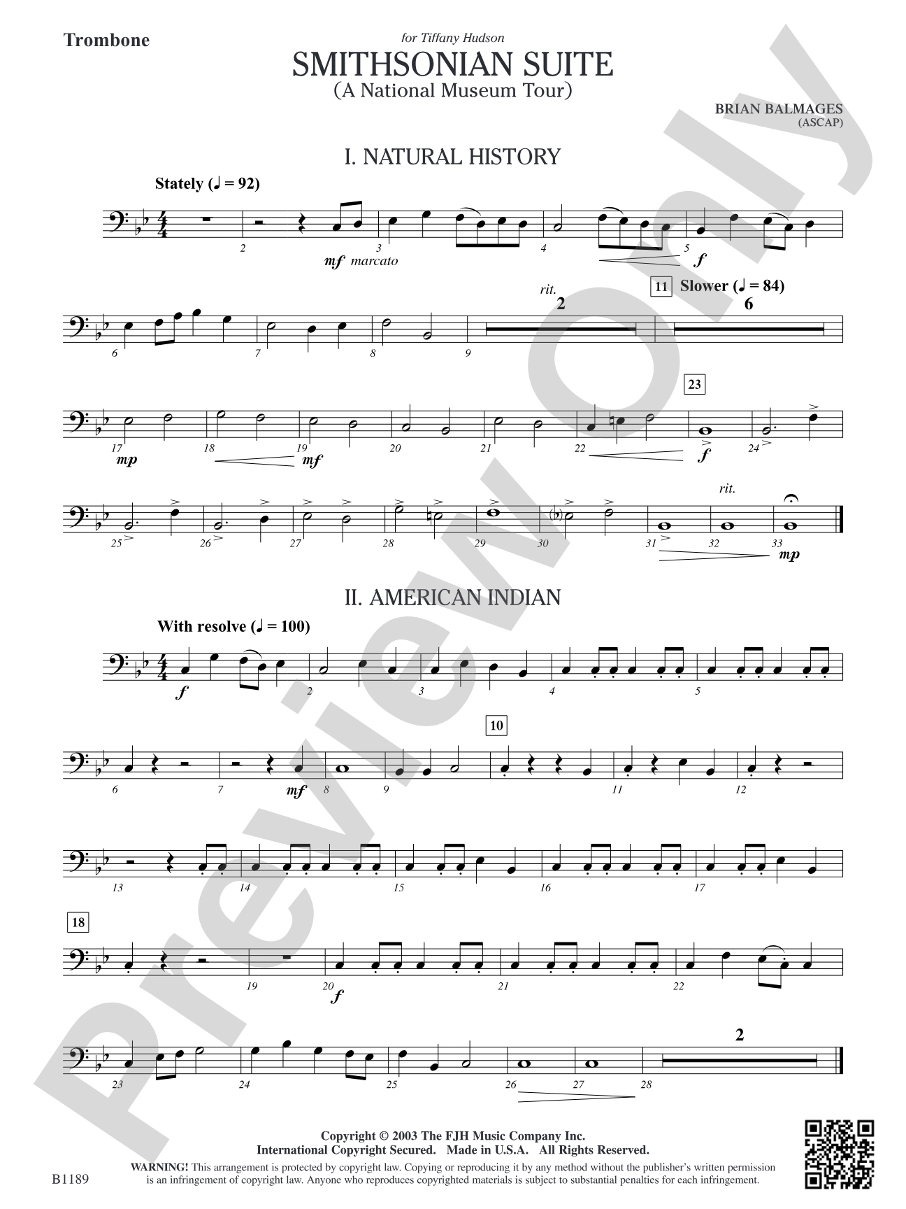 Smithsonian Suite: Trombone